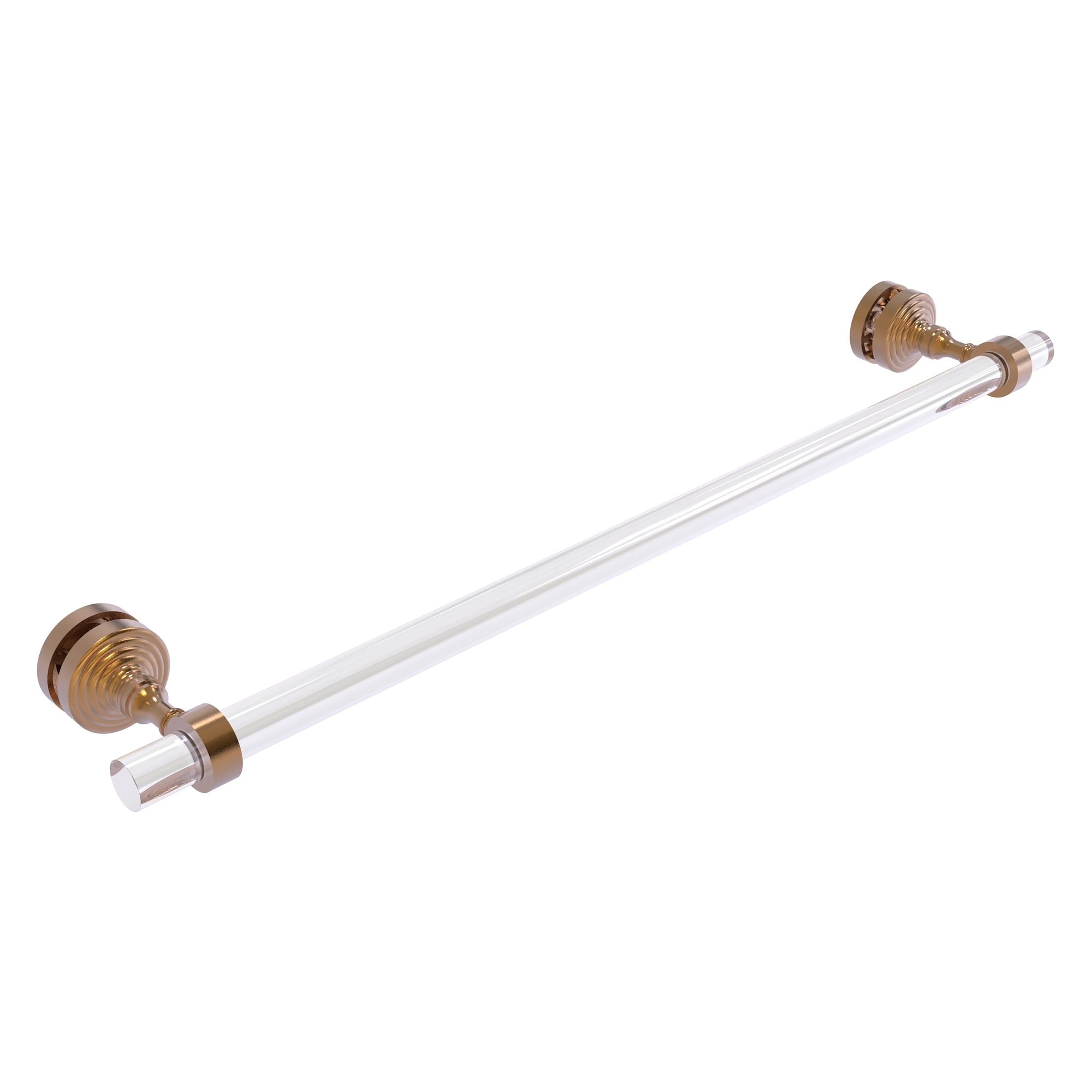 Allied Brass PG-41-SM-24-BBR Pacific Grove 24-in Brushed Bronze Glass mount Single Towel Bar