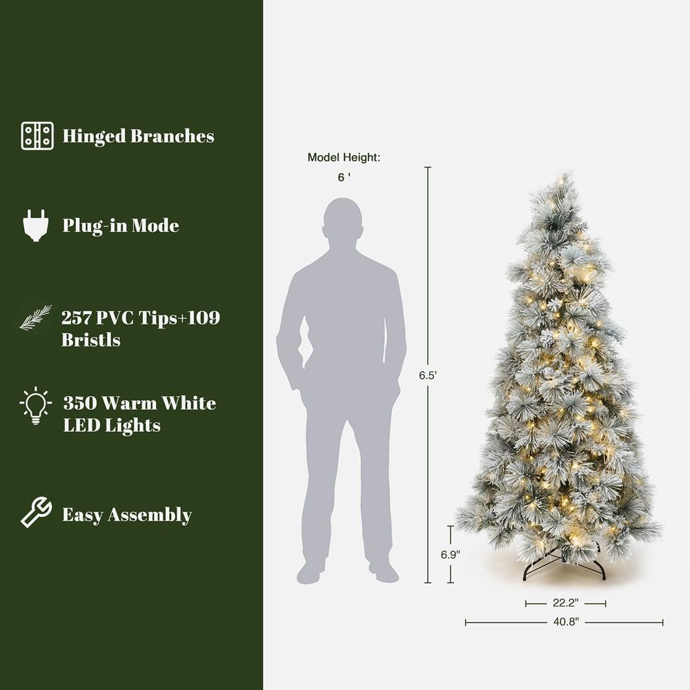 LuxenHome WHAP2606 Artificial-Christmas-Trees - View #2