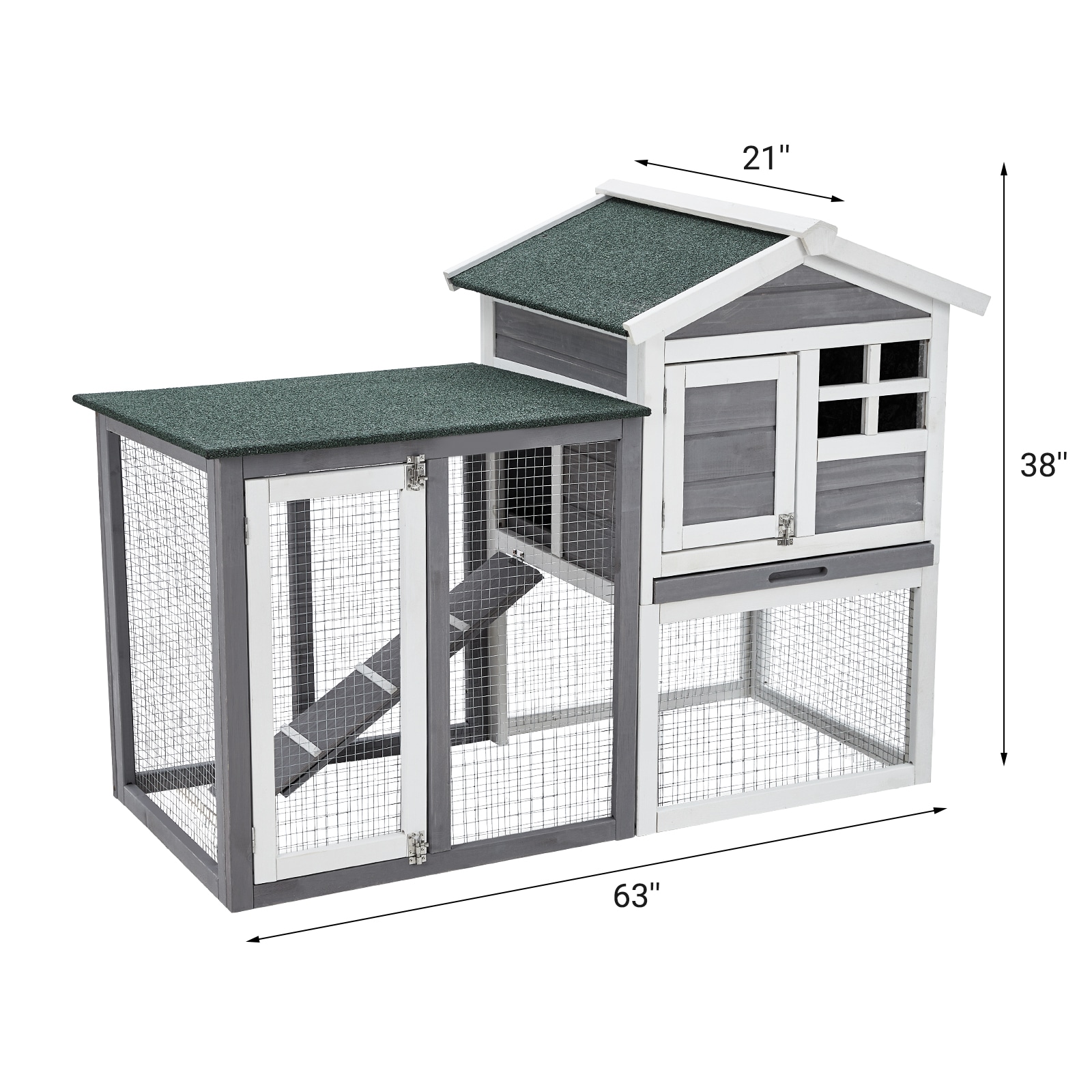 GarveeLife C3H-HG0NEPISK4N Chicken-Coops-Rabbit-Hutches - View #7