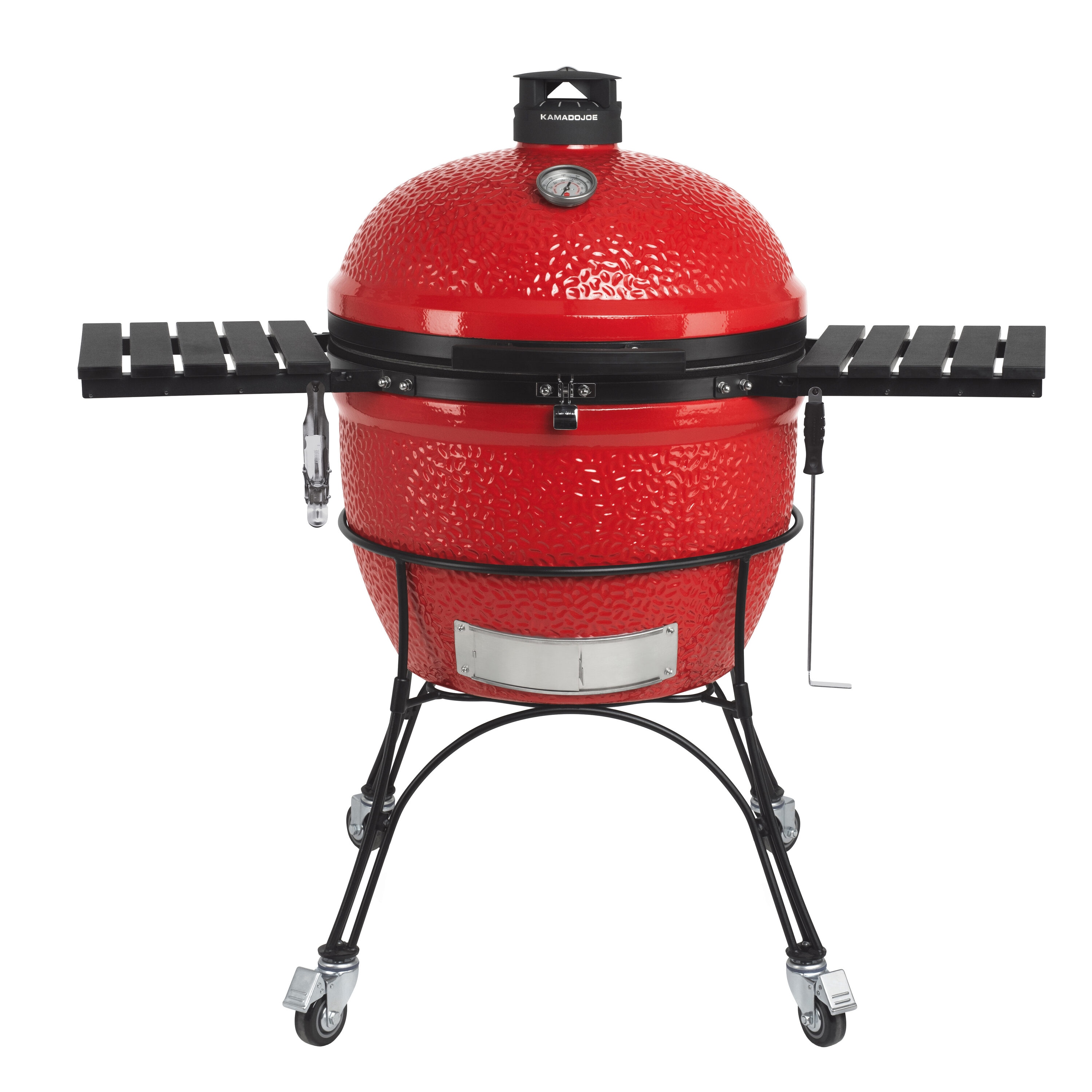 Kamado Joe BJ24RHC Big Joe II 14.5-in W Blaze Red Kamado Charcoal Grill