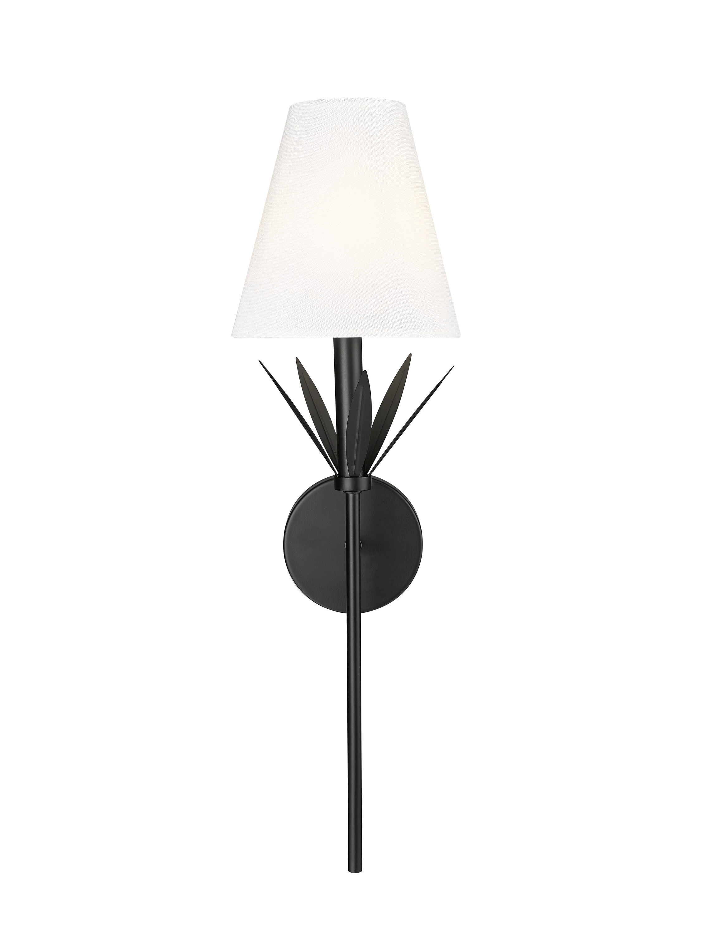 Millennium Lighting Primrose 7.25-in W 1 -Light Matte Black Wall Sconce
