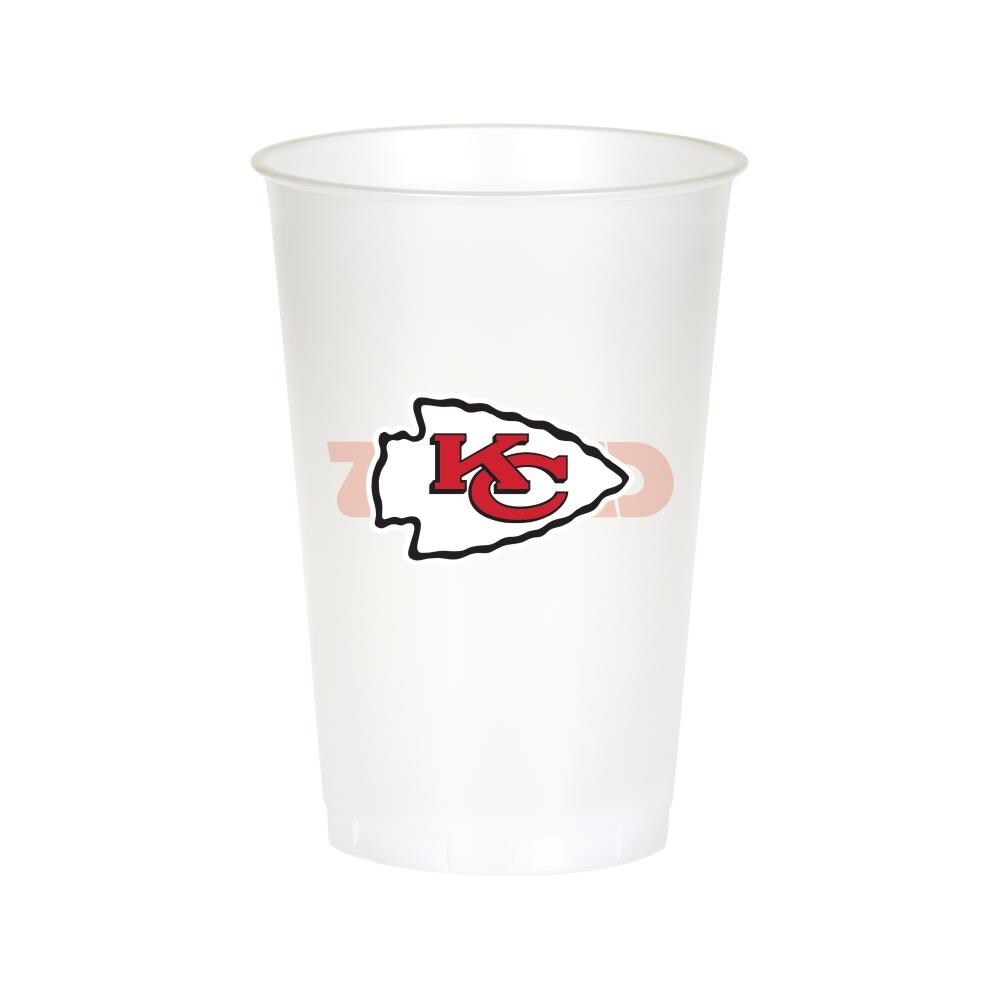 Creative Converting 019516 Kansas City Chiefs 20-fl oz Plastic Cup Set of: 8