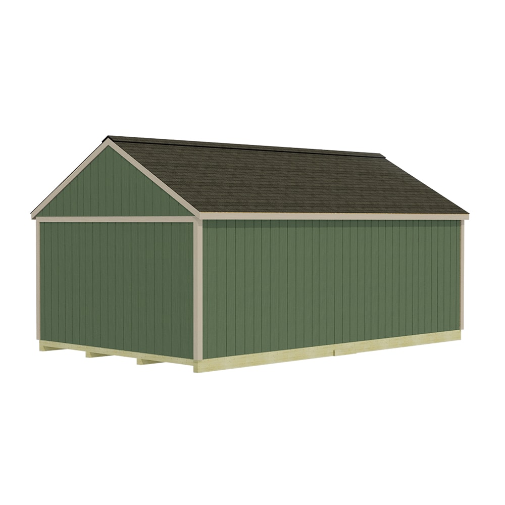 Best Barns Easton 12-ft x 16-ft Gable Style Wood Outdoor Storage Shed ...