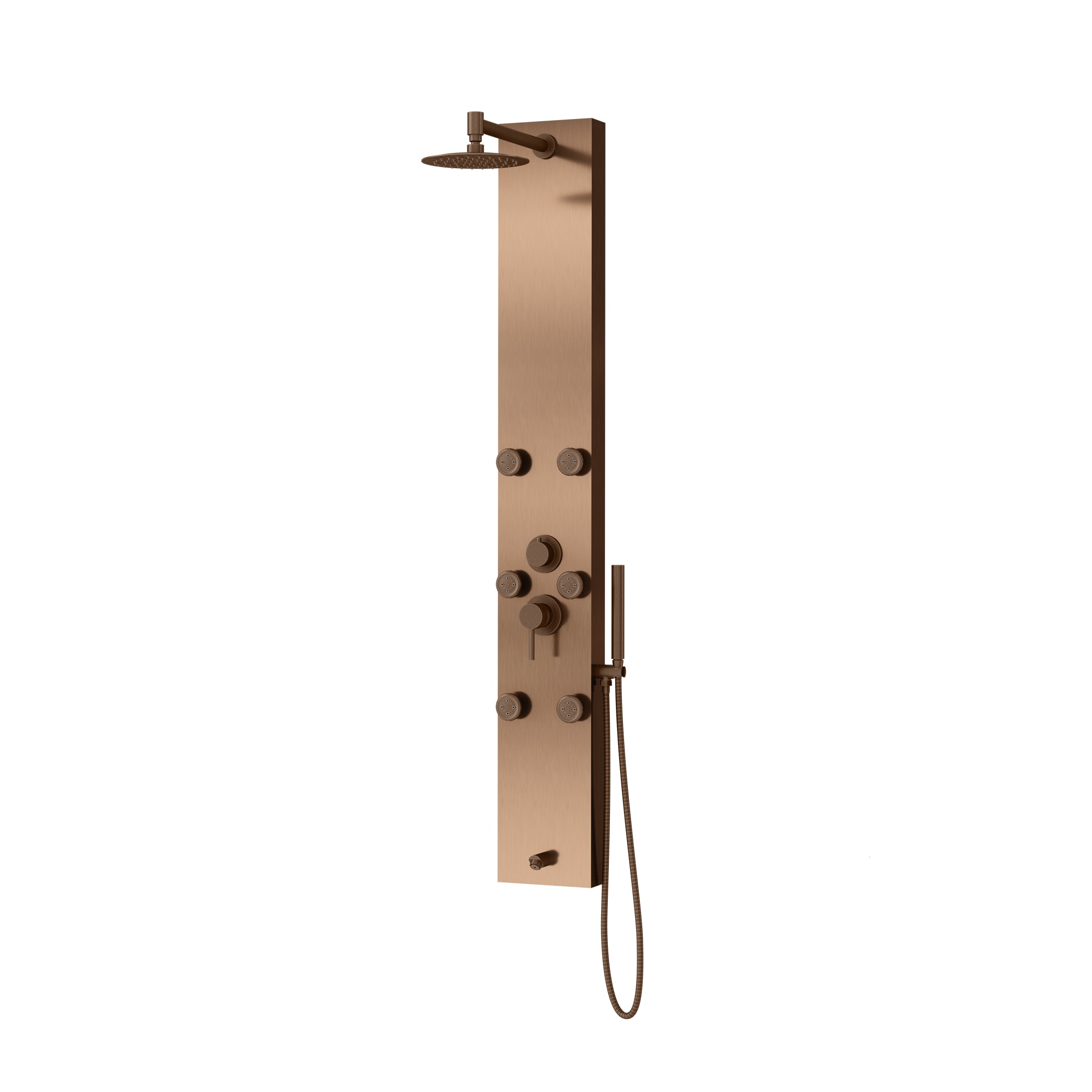 PULSE 1042-ORB Oil-Rubbed Bronze 8-in Shower Panel System with 3-way Diverter ( Pressure-balanced Valve Included )