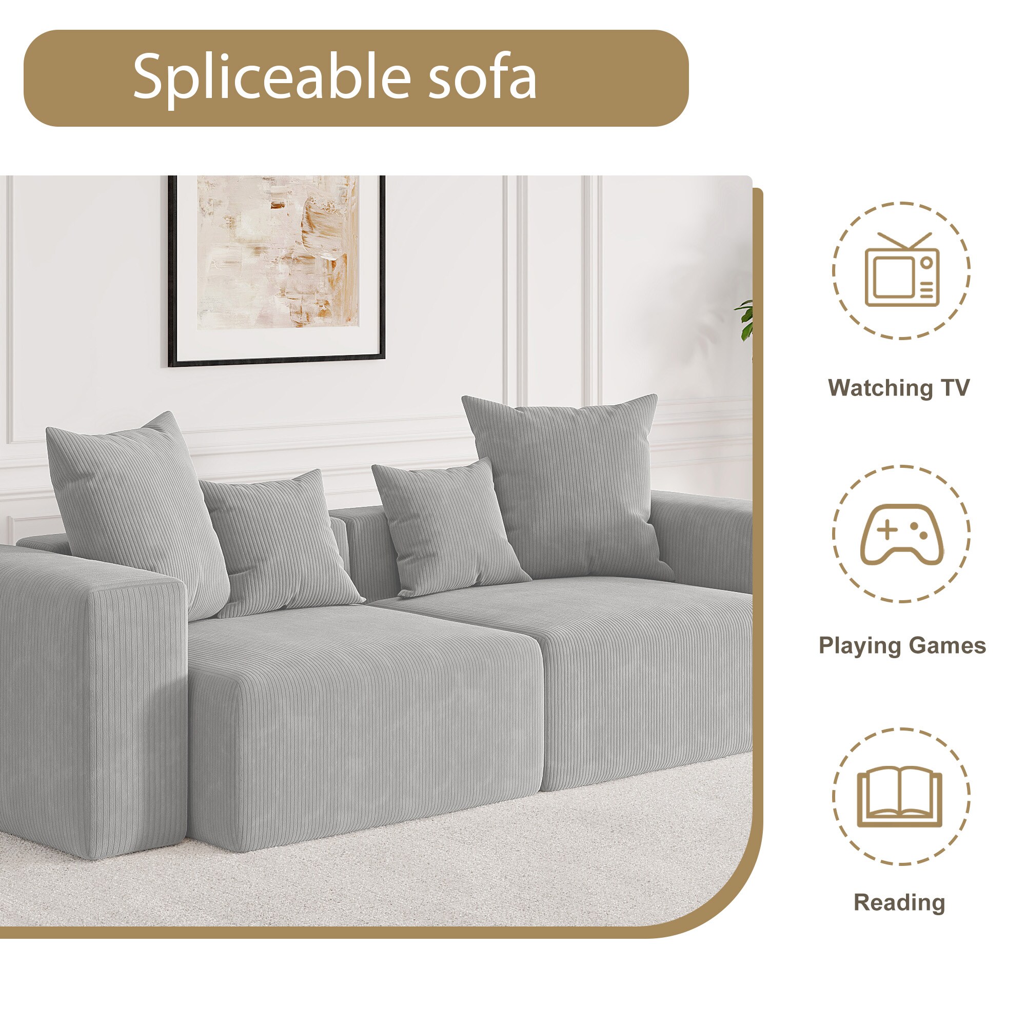 Dreamsidea LS-CS15-2AC-05 Sofas-Loveseats - View #2