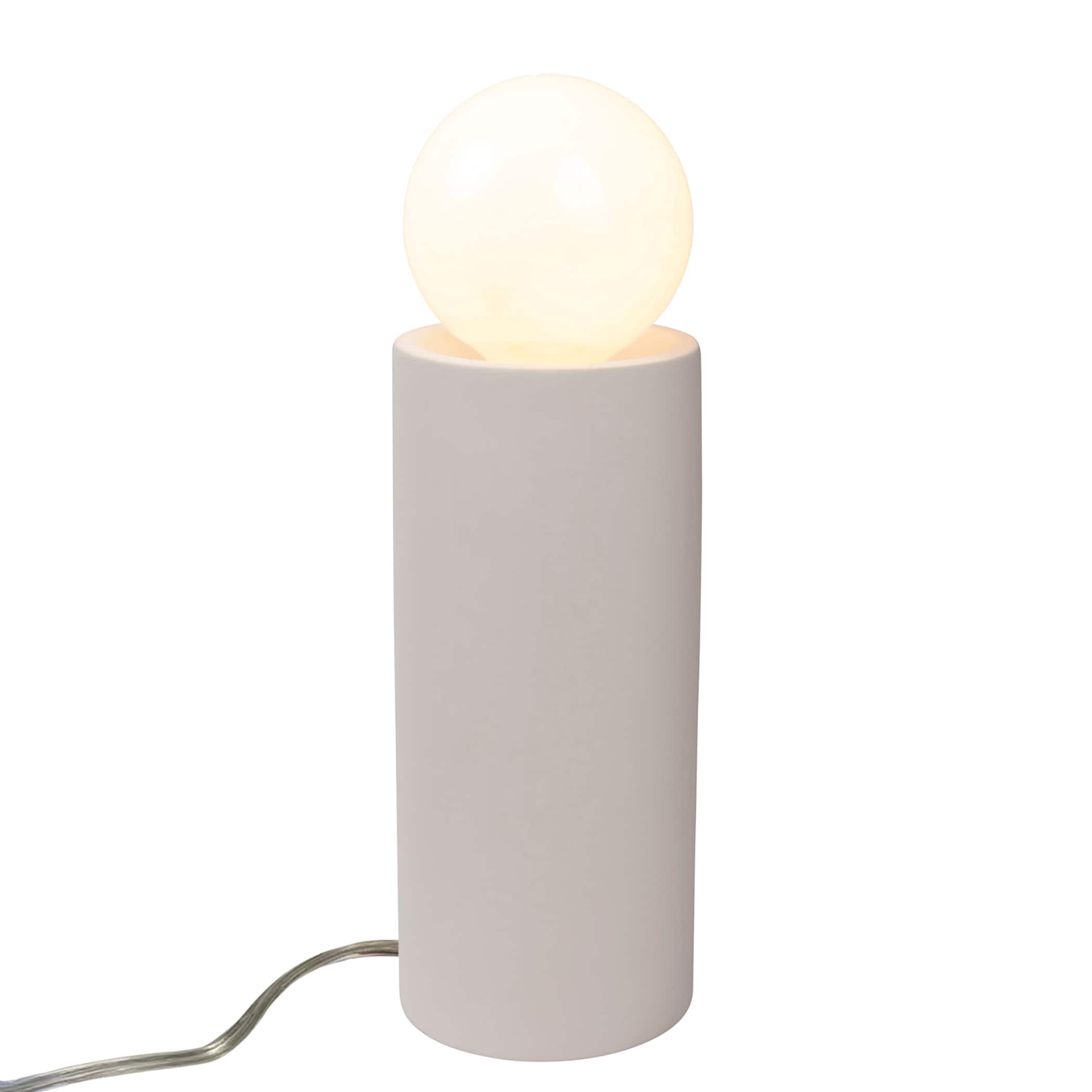 Justice Design Group CER-2465-BIS Portable Bisque Table Lamp with