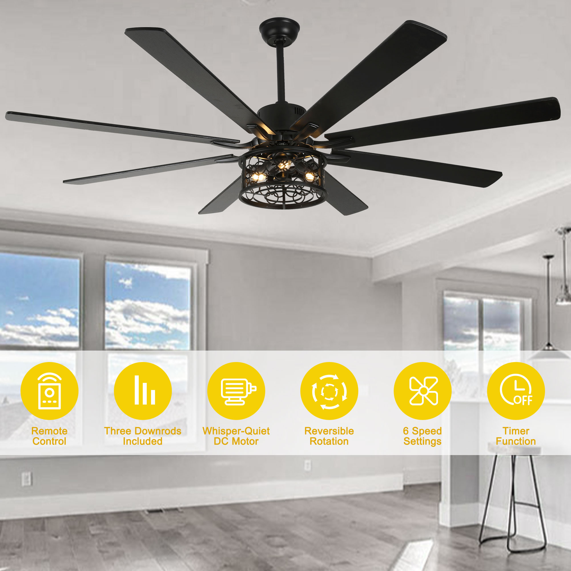 Oaks Decor DC7201-B Ceiling-Fans - View #10