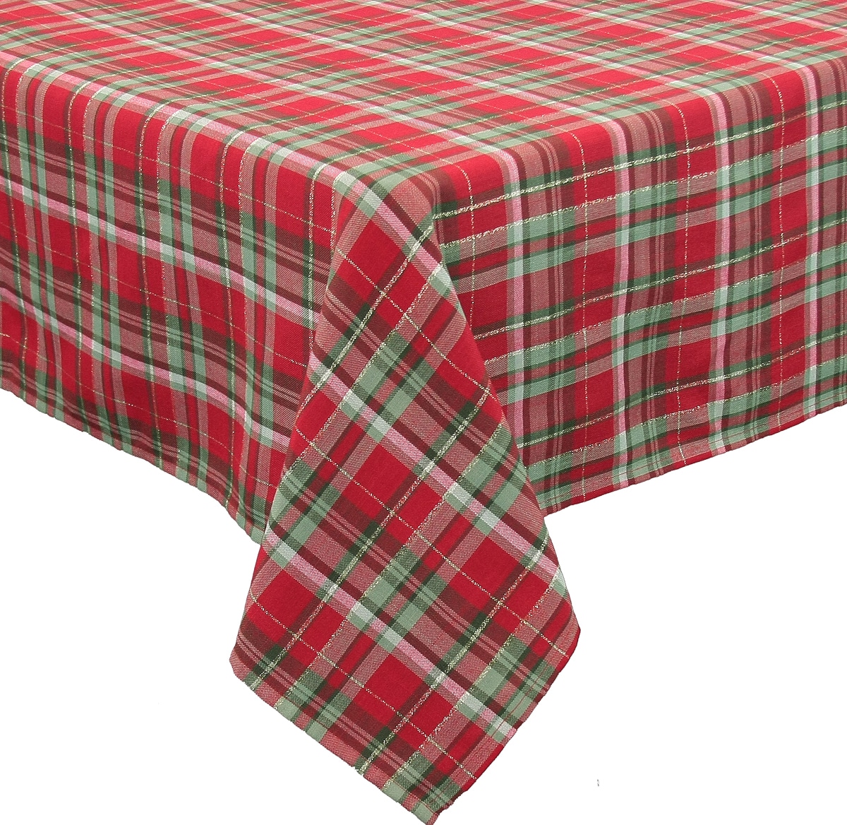 XIA Home Fashions XD11161870108 70-Inches Tabletop Decoration Plaid Christmas Decor
