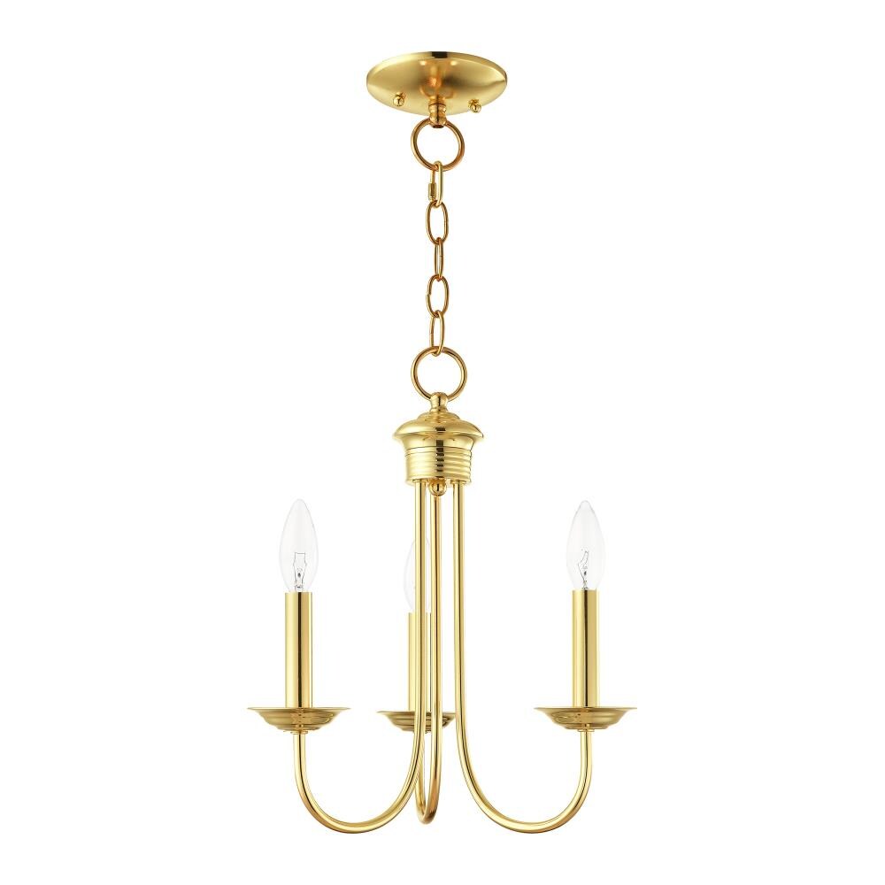 Livex Lighting Estate 3-Light Polished Traditional Chandelier 42683-02 ...