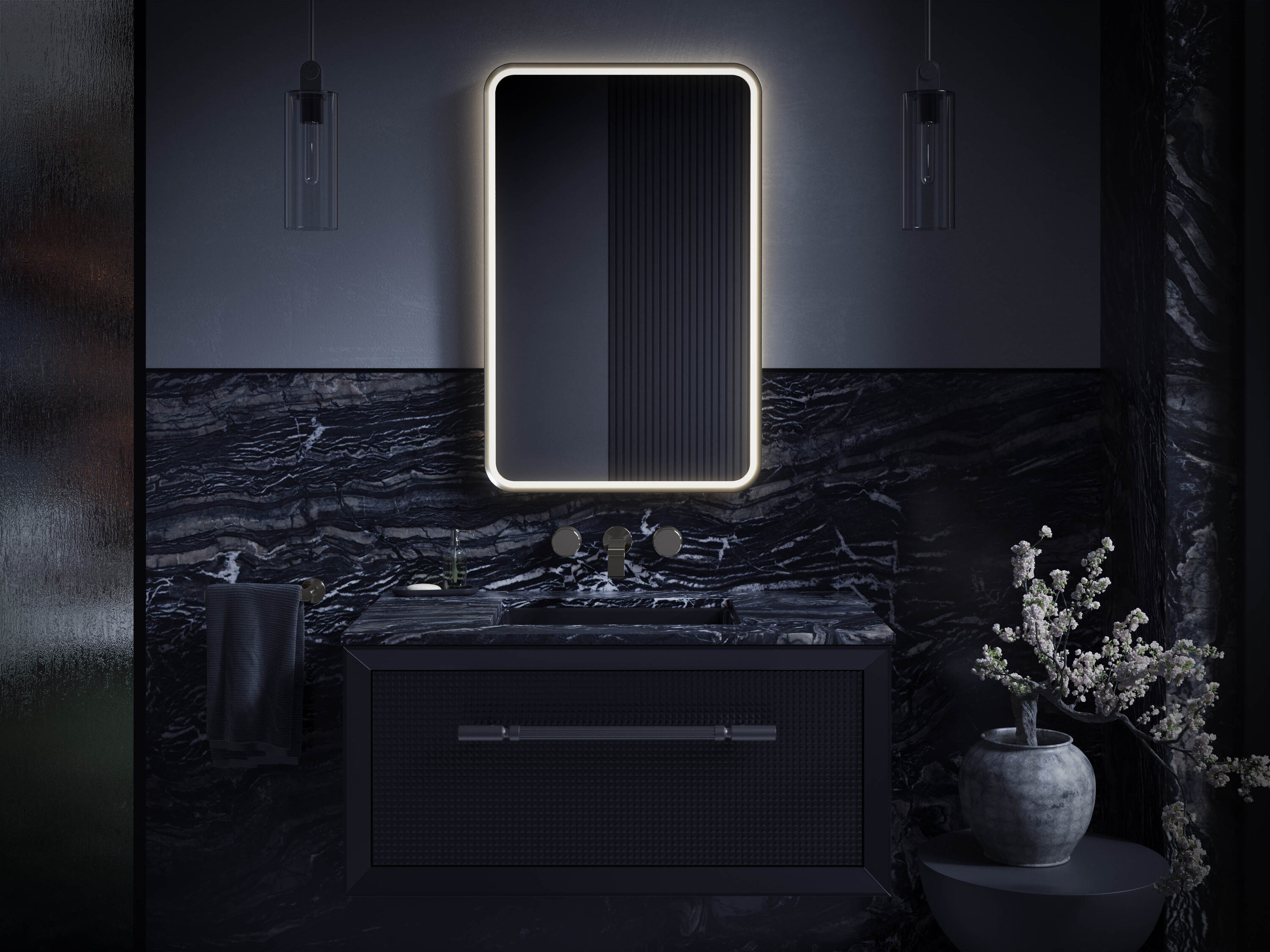 KOHLER 38023-DLM-BNL Framed-Bath-Mirrors - View #4