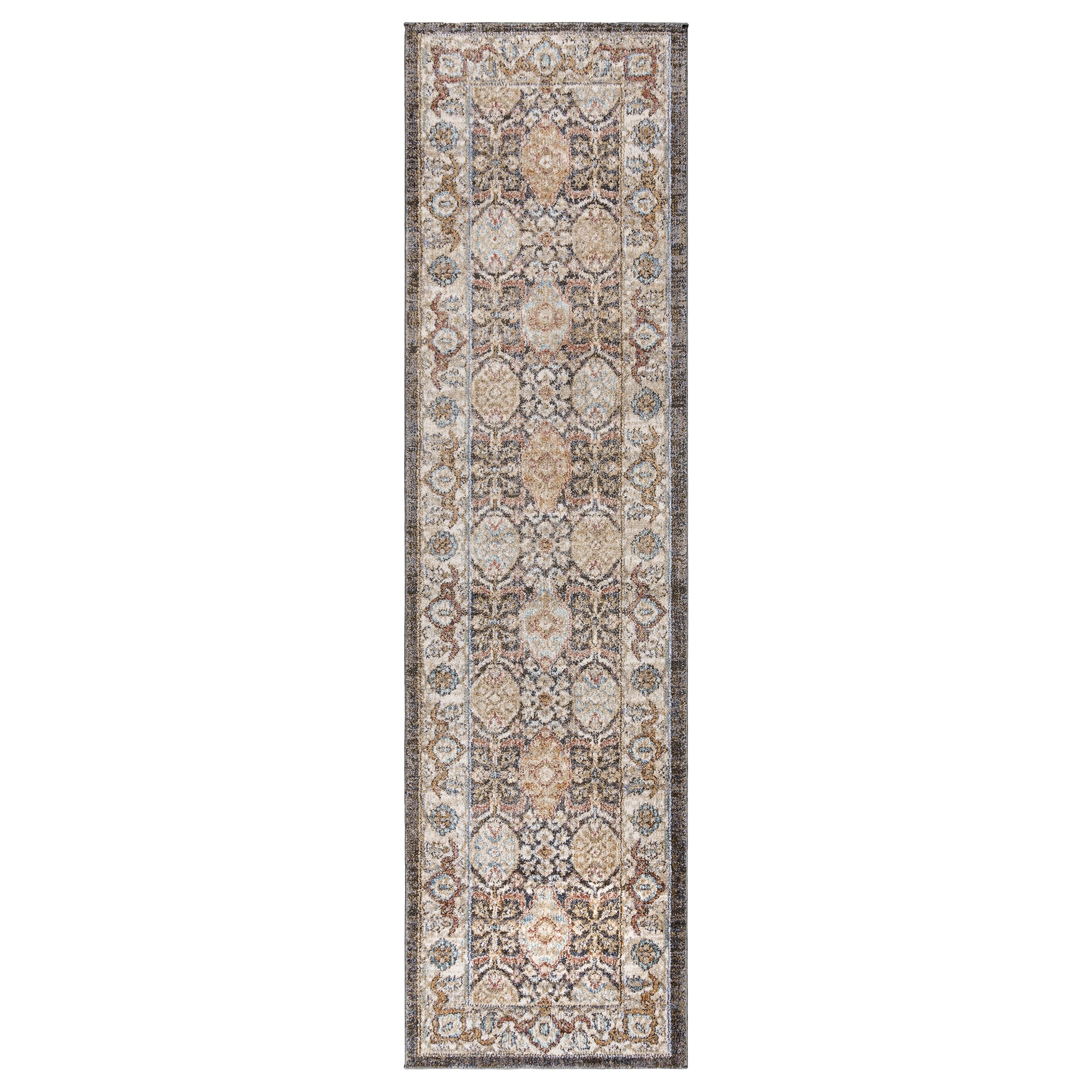 GERTMENIAN 2 X 8 (ft) Charcoal Indoor Medallion Runner 23072 at Lowes.com