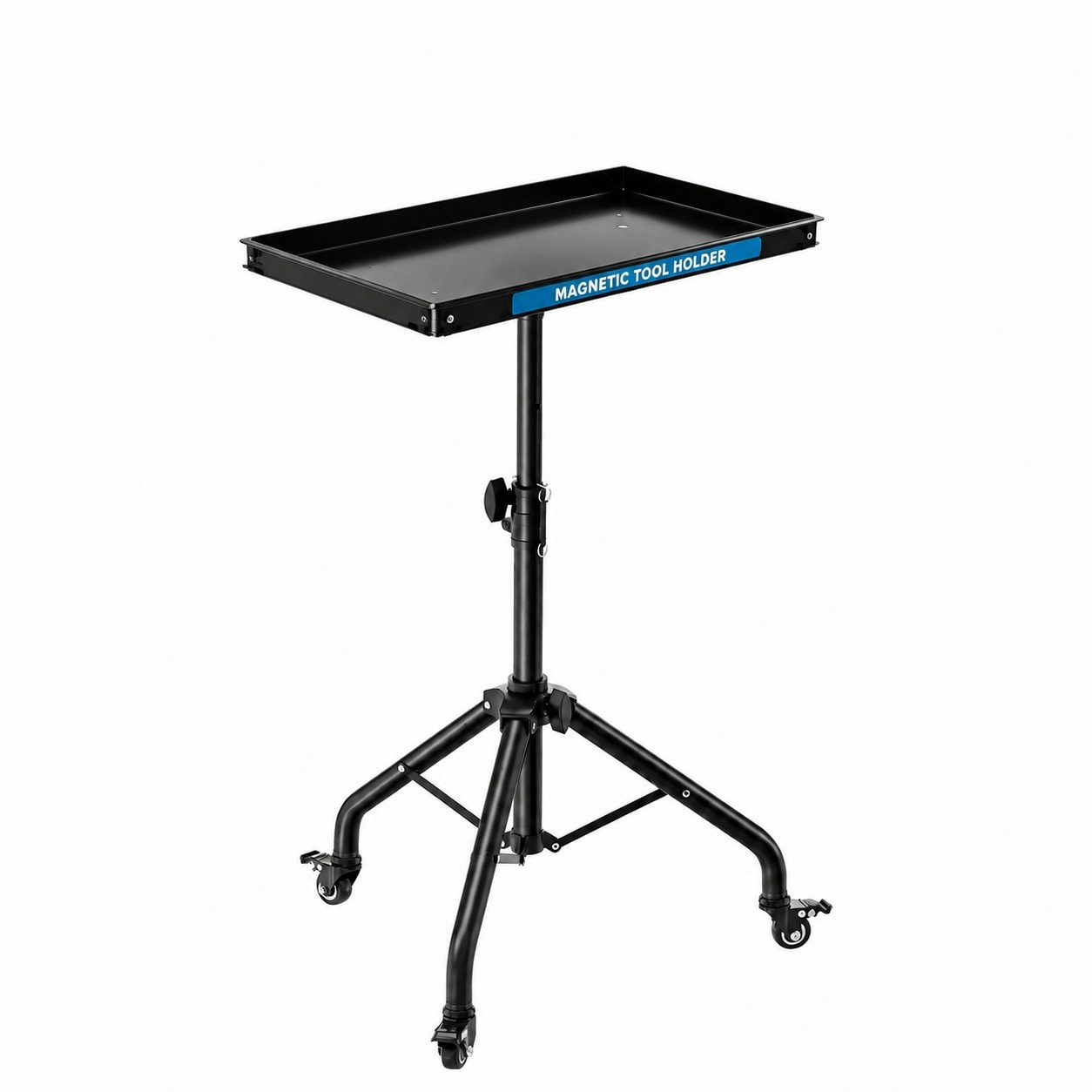 Aoibox  Small Rolling Tool Cart Adjustable Height with Magnetic Strip Portable Work Table with Wheels Folding Work Table