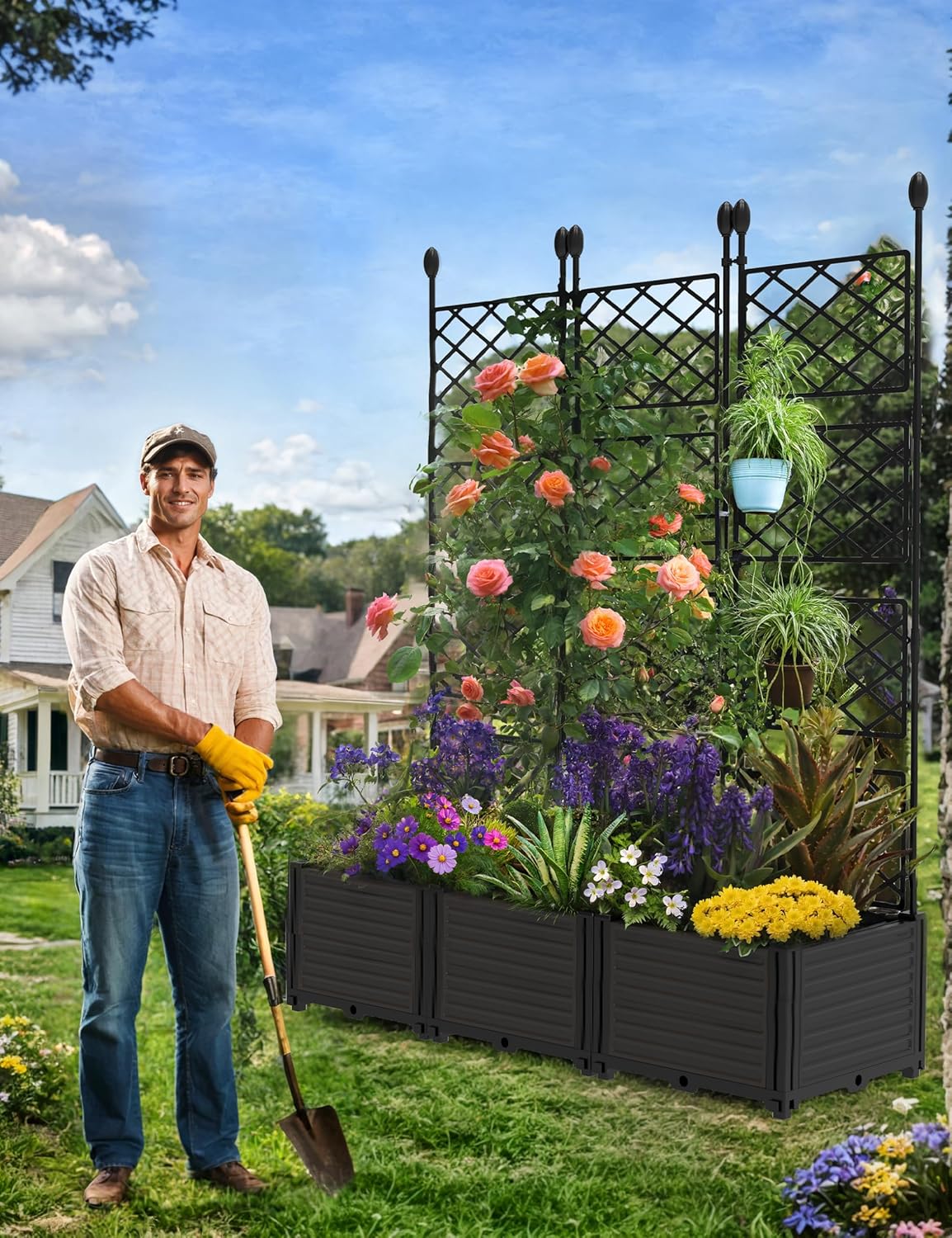 Qeetex LMY-PHO-339UPSYB Raised-Garden-Bed-Boards-Hardware - View #5