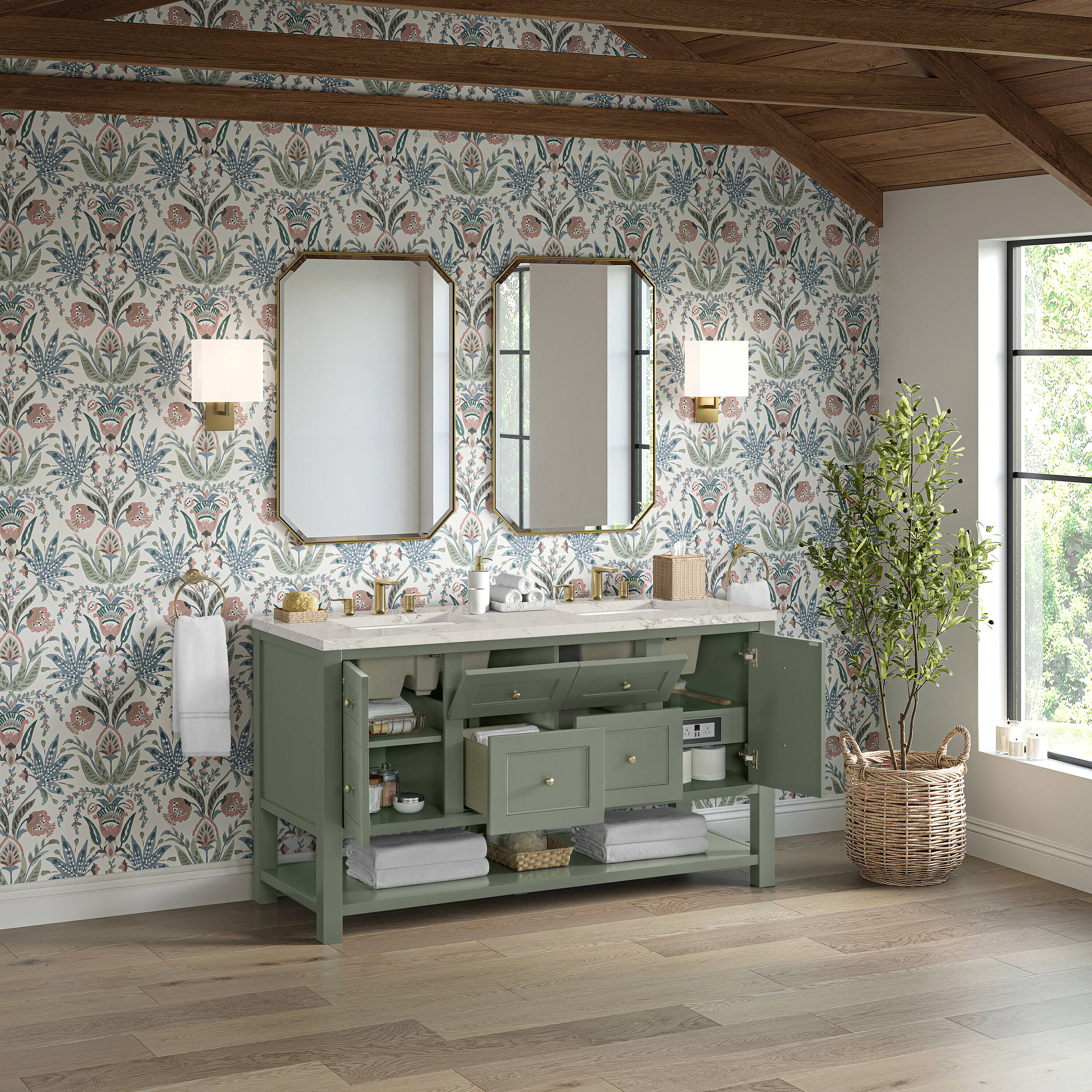 James Martin Vanities 330-V60D-SC-3VSL Bath-Vanity-Combo - View #3