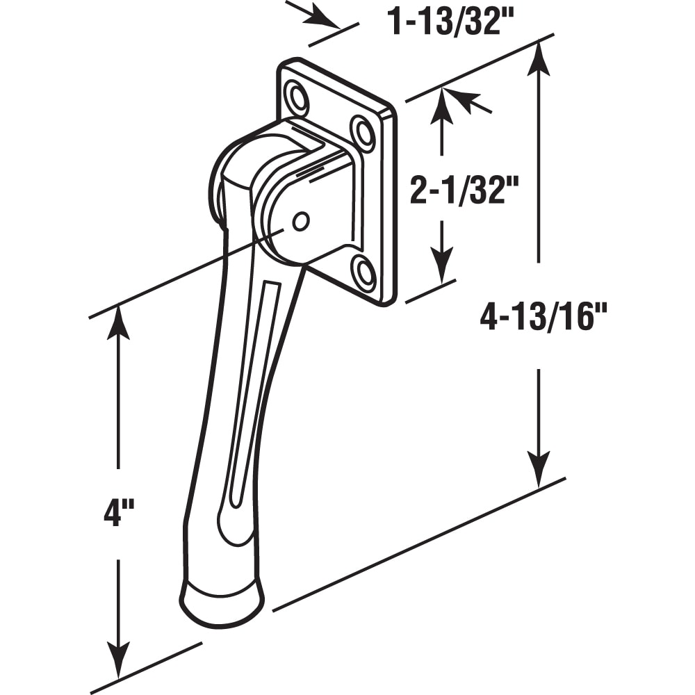 Prime-Line 3-1/2-in Satin Chrome Kick-down Door Stop in the Door Stops ...