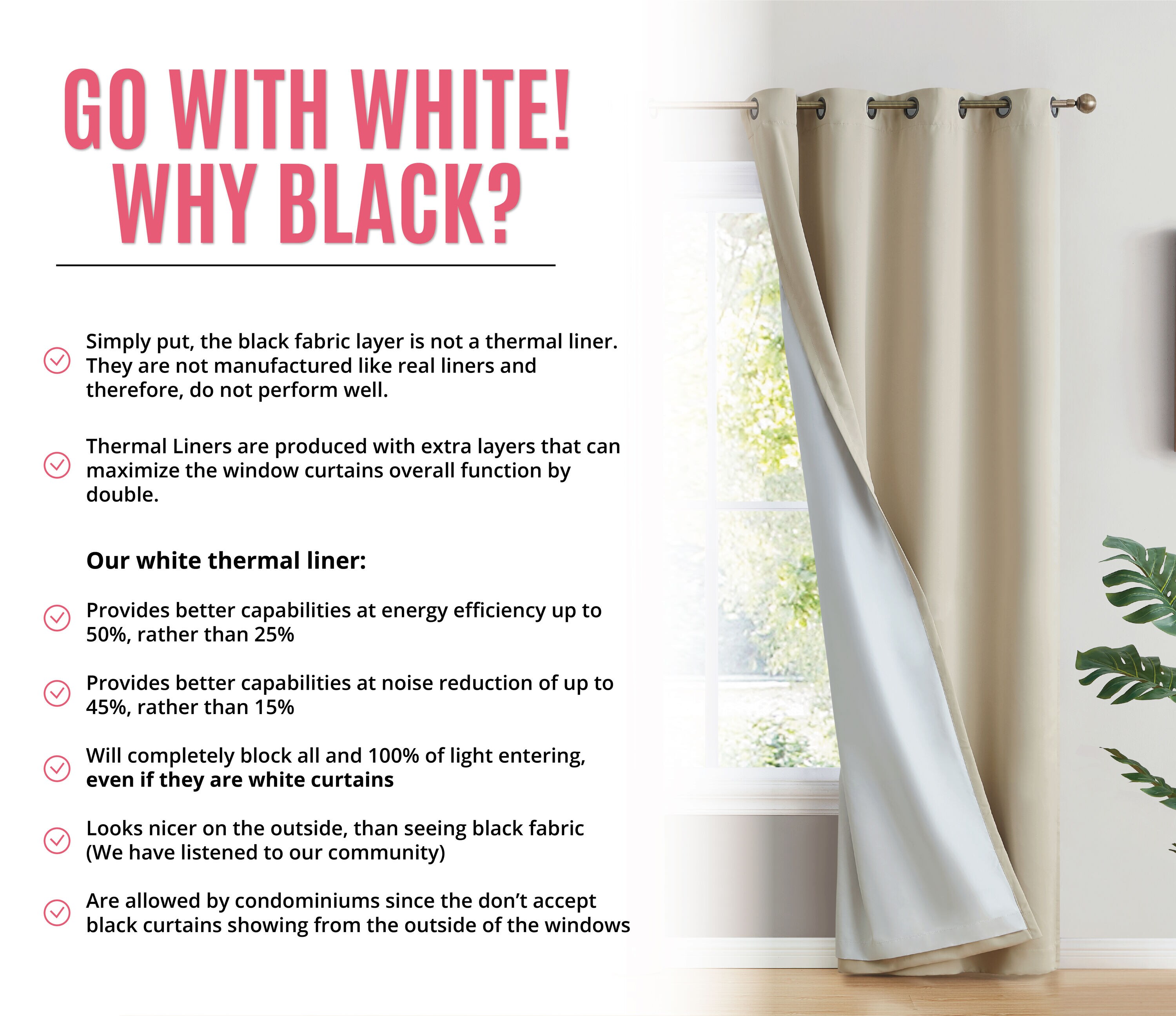 HLC.me DAKTA-BEIG-52X84 curtains - View #3