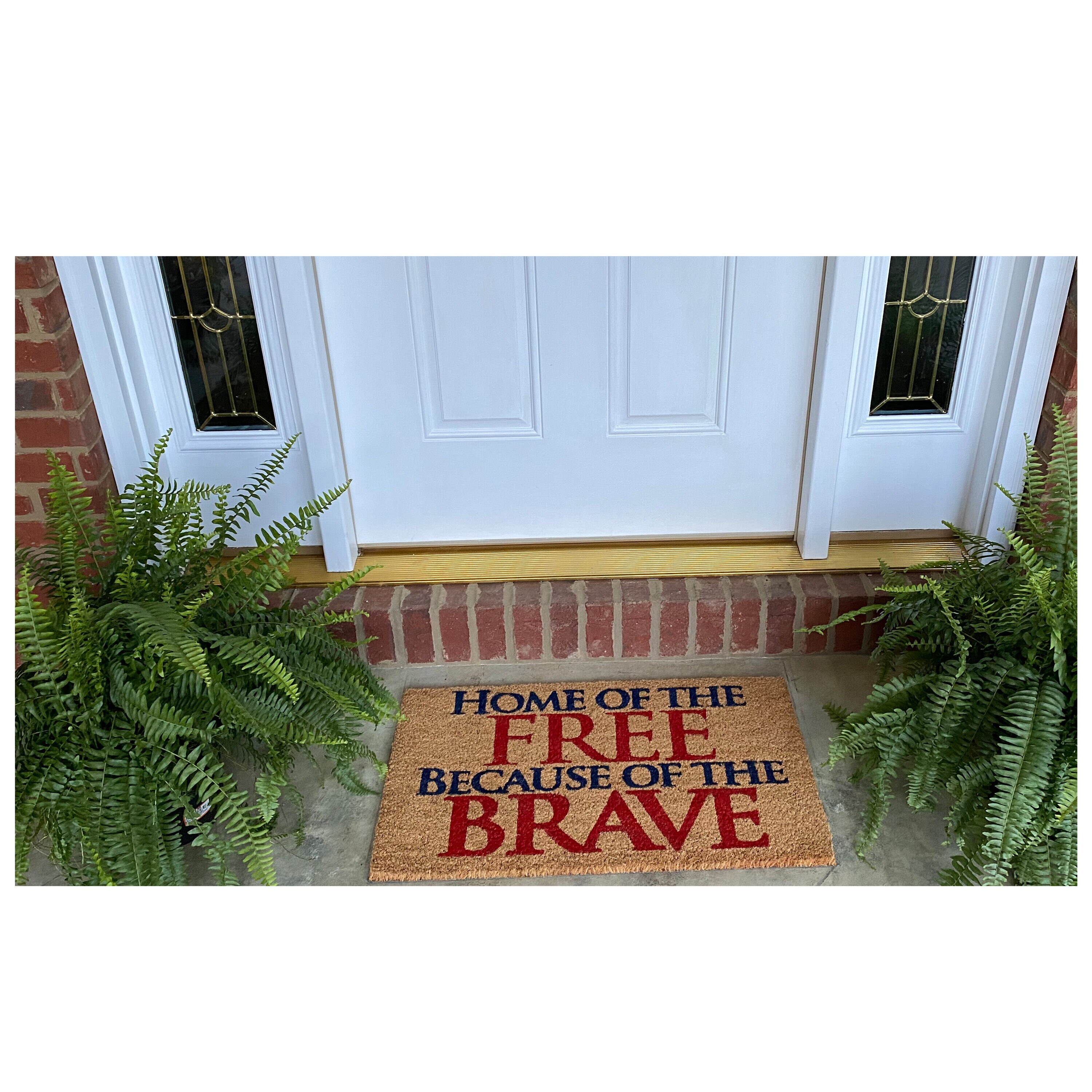 Calloway Mills Home of the Free Outdoor Doormat