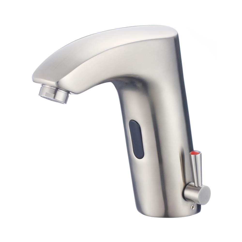 Dyconn Faucet HF1H22-BN Brushed Nickel Single hole Touchless Mid-arc Commercial/Residential Touchless Bathroom Sink Faucet
