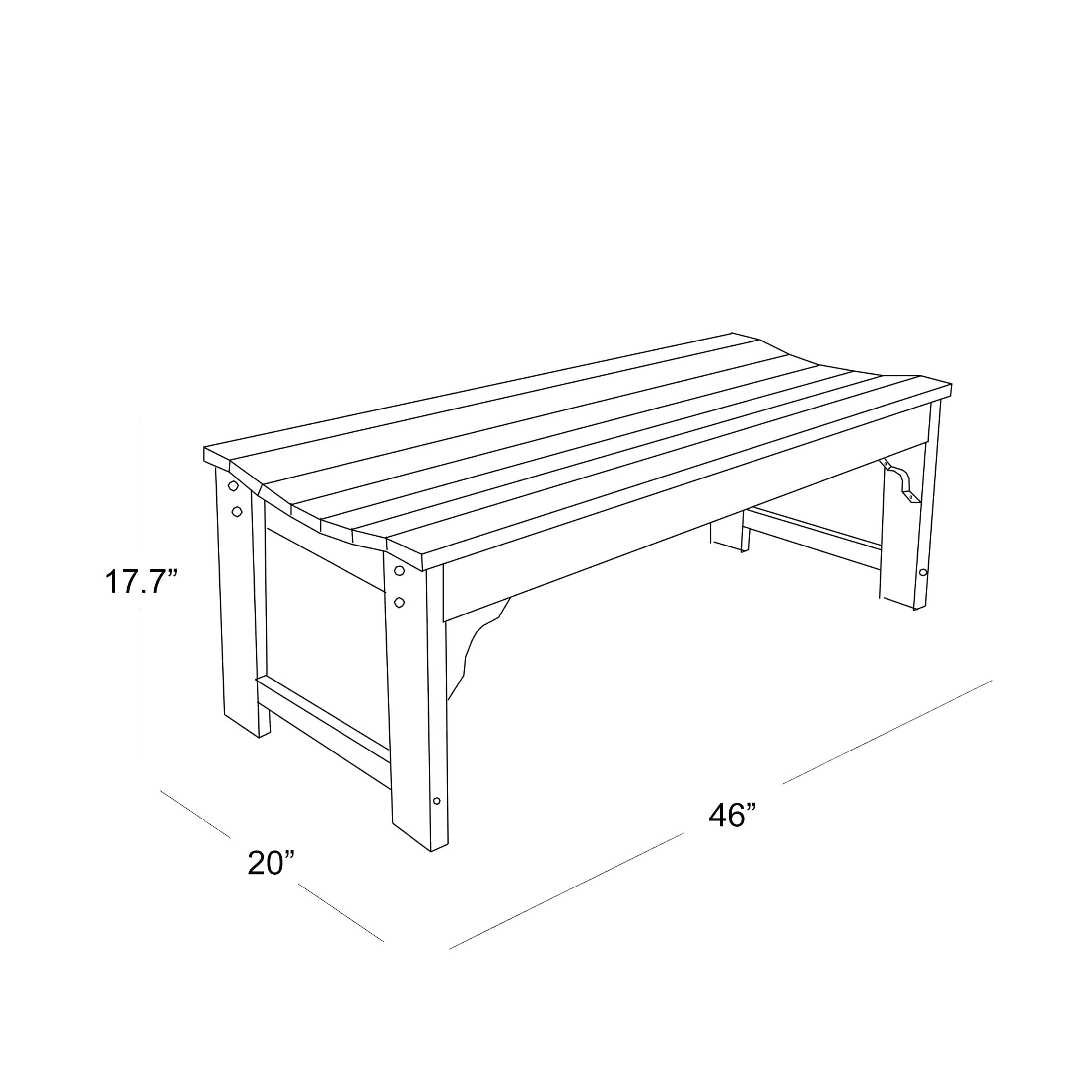Westin Furniture OP2001-BN-WW benches - View #7