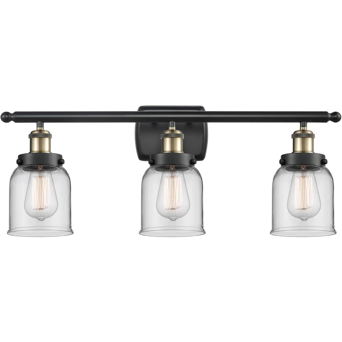 Innovations Lighting 1957853 916-3W-BAB-G52-LED Ballston Small Bell Black Antique Brass