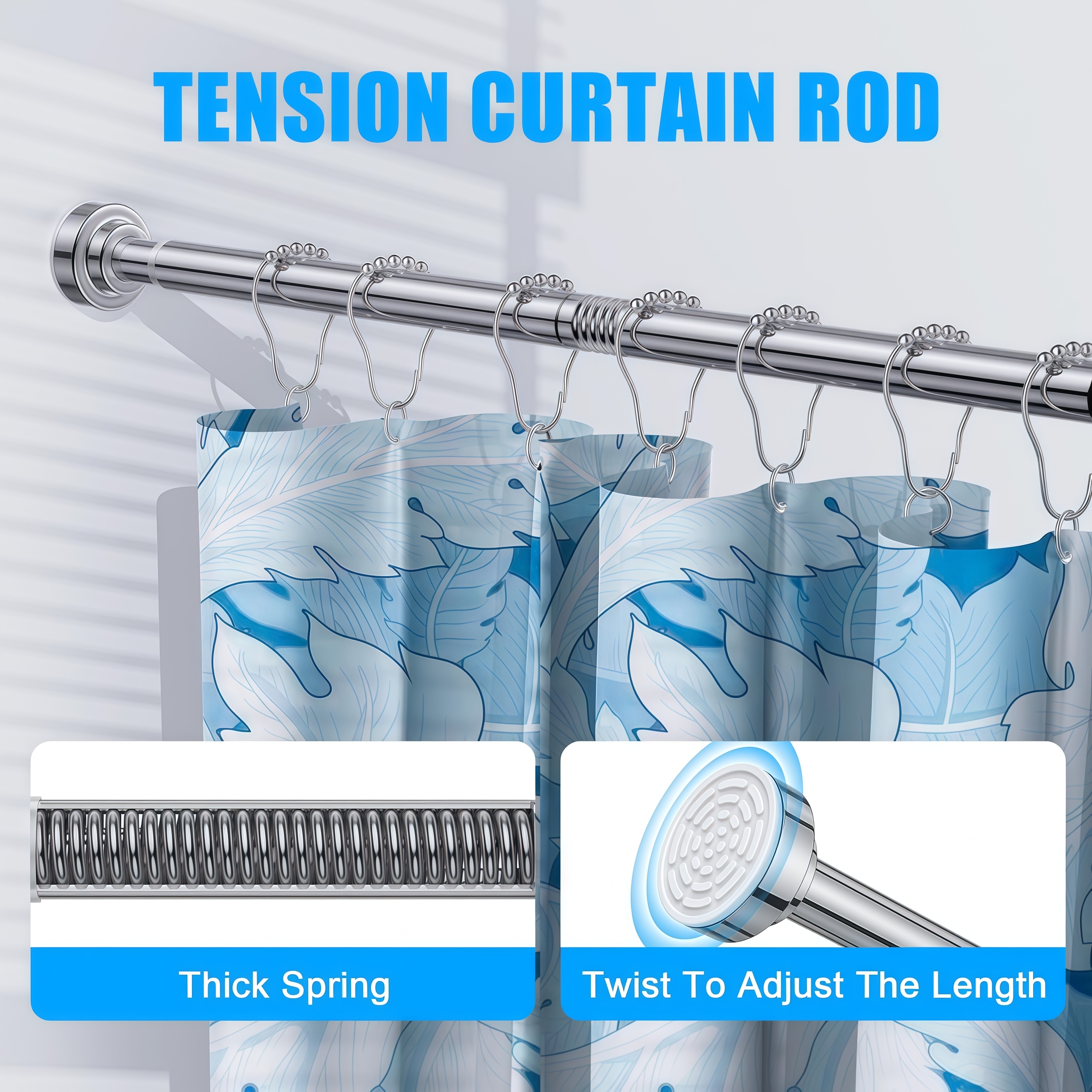 Numhew NHSEAN7836 Shower-Rods - View #2