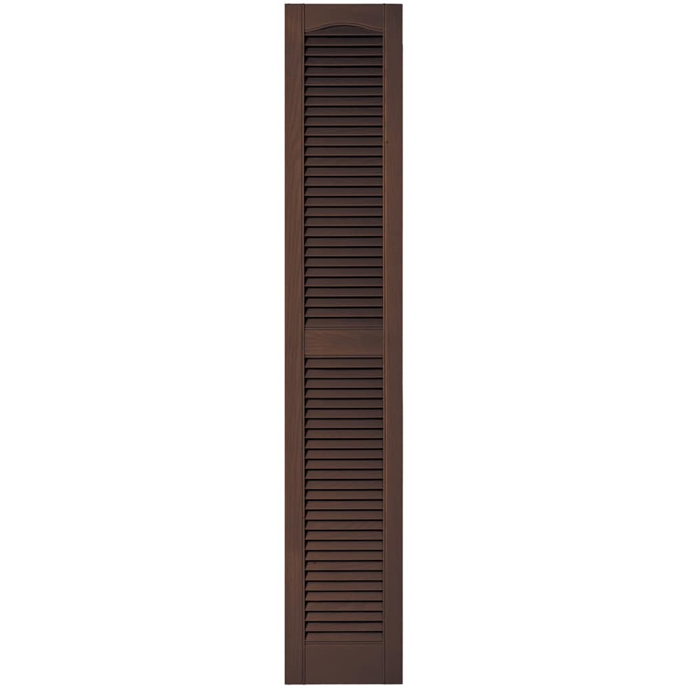 Vantage V1711267009 12-in W x 66.75-in H Chocolate Brown Exterior Shutters