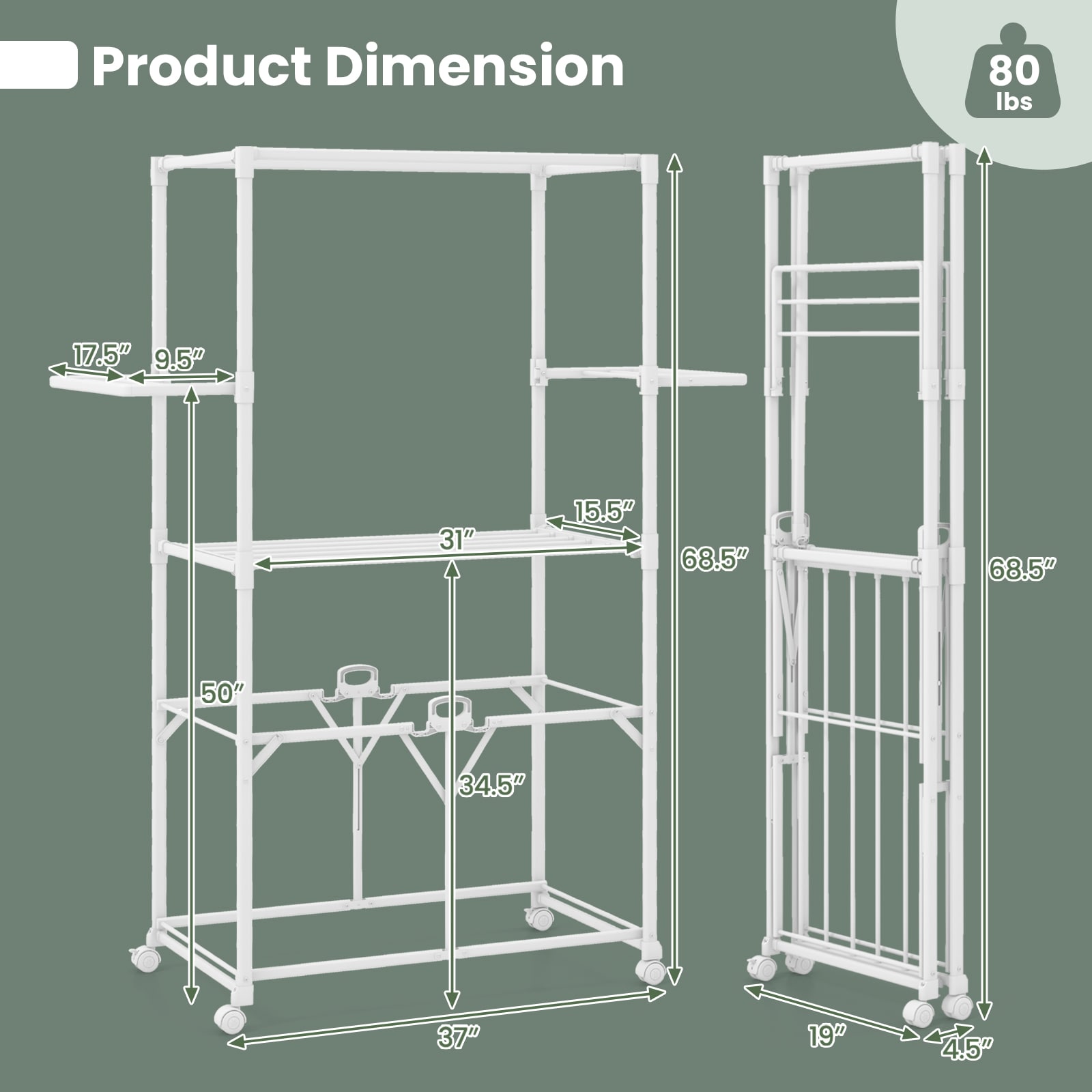 Slickblue D-CO-HW19101ZJ Organizers-Drying-Racks - View #5