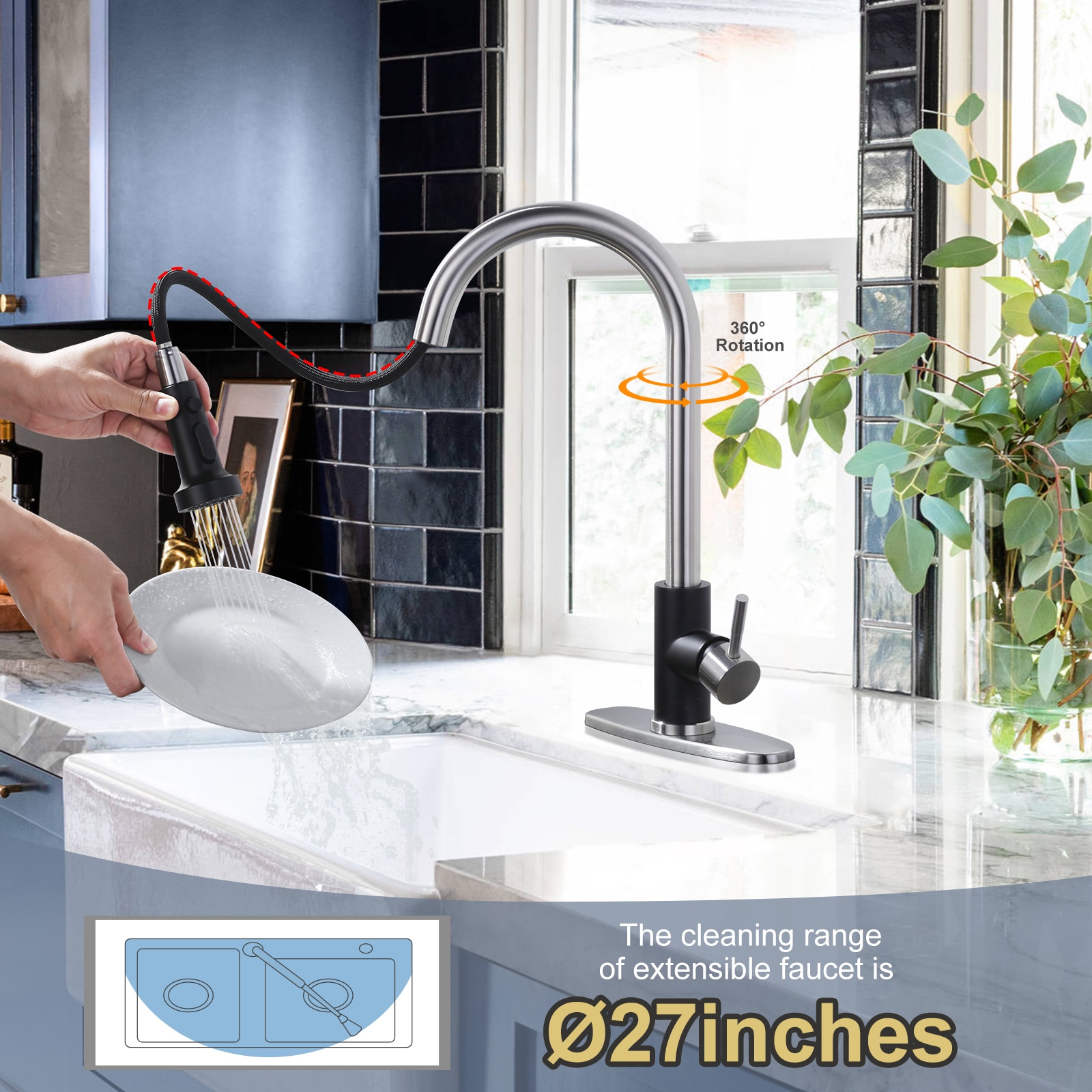 WOWOW VG2312601NB-LW Kitchen-Faucets - View #3