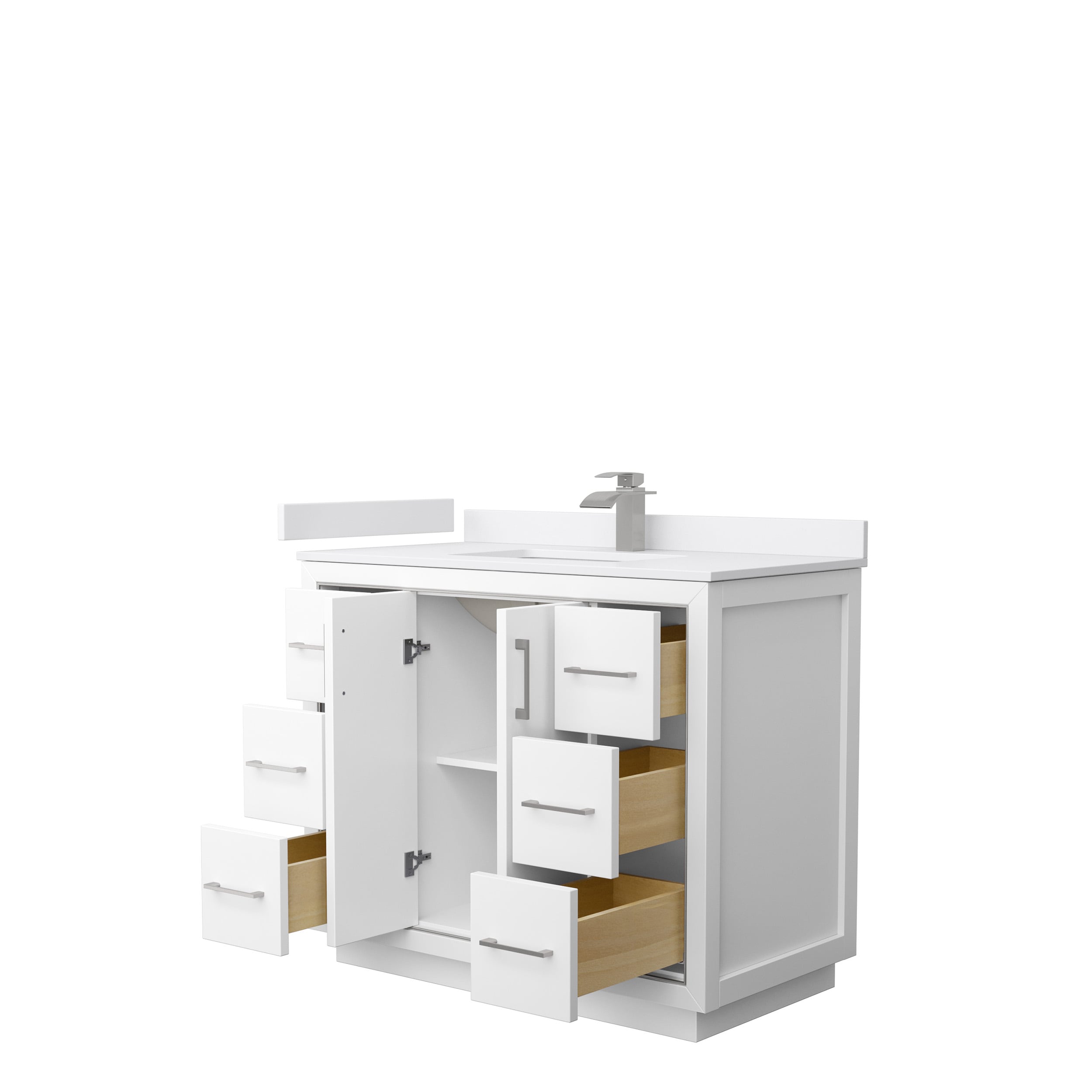 Wyndham Collection WCF111142SWHWCUNSMXX Bath-Vanity-Combo - View #2