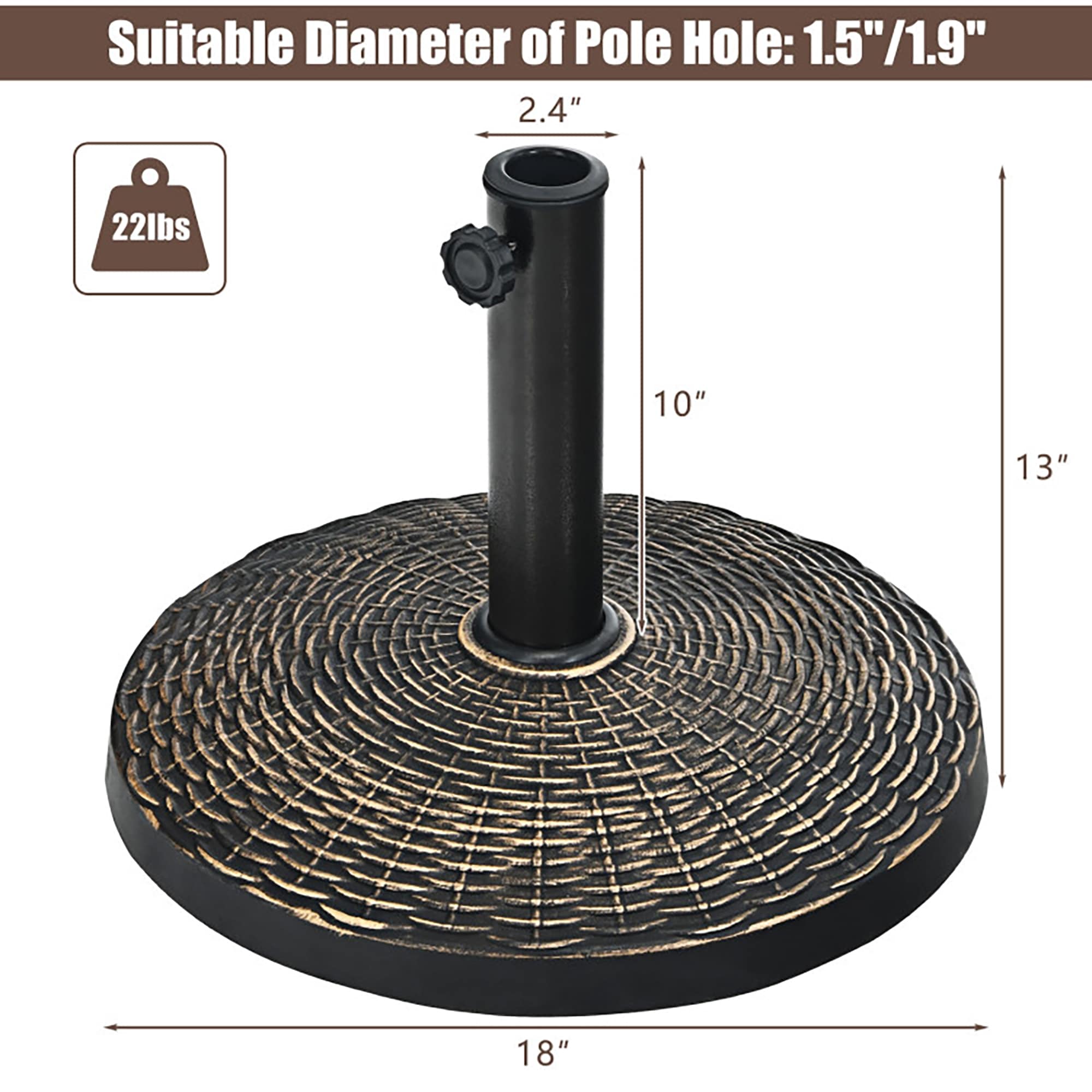 CASAINC EDWF22003 Umbrella-Bases - View #4