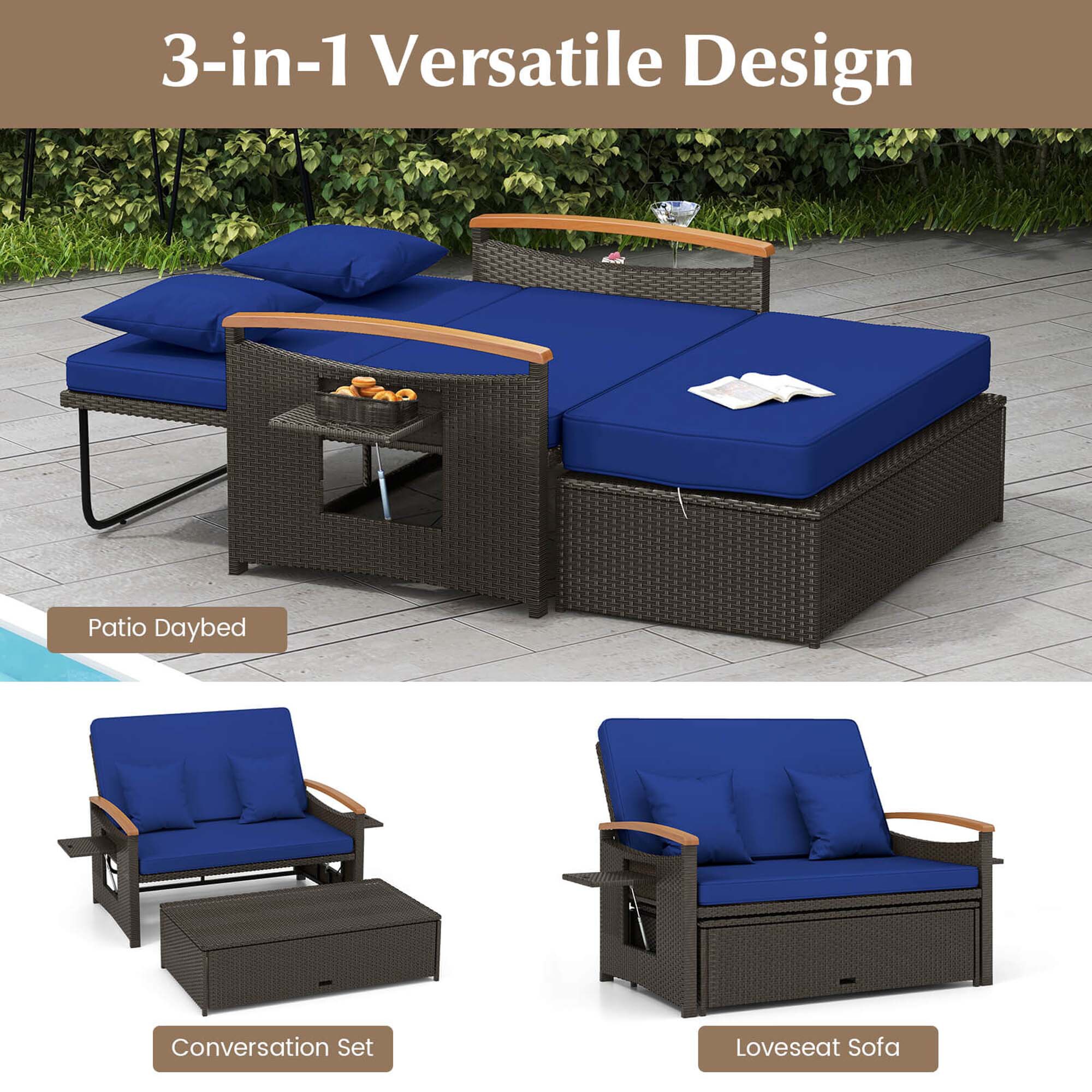 Costway HCST00137 Patio-Sofas-Daybeds - View #4