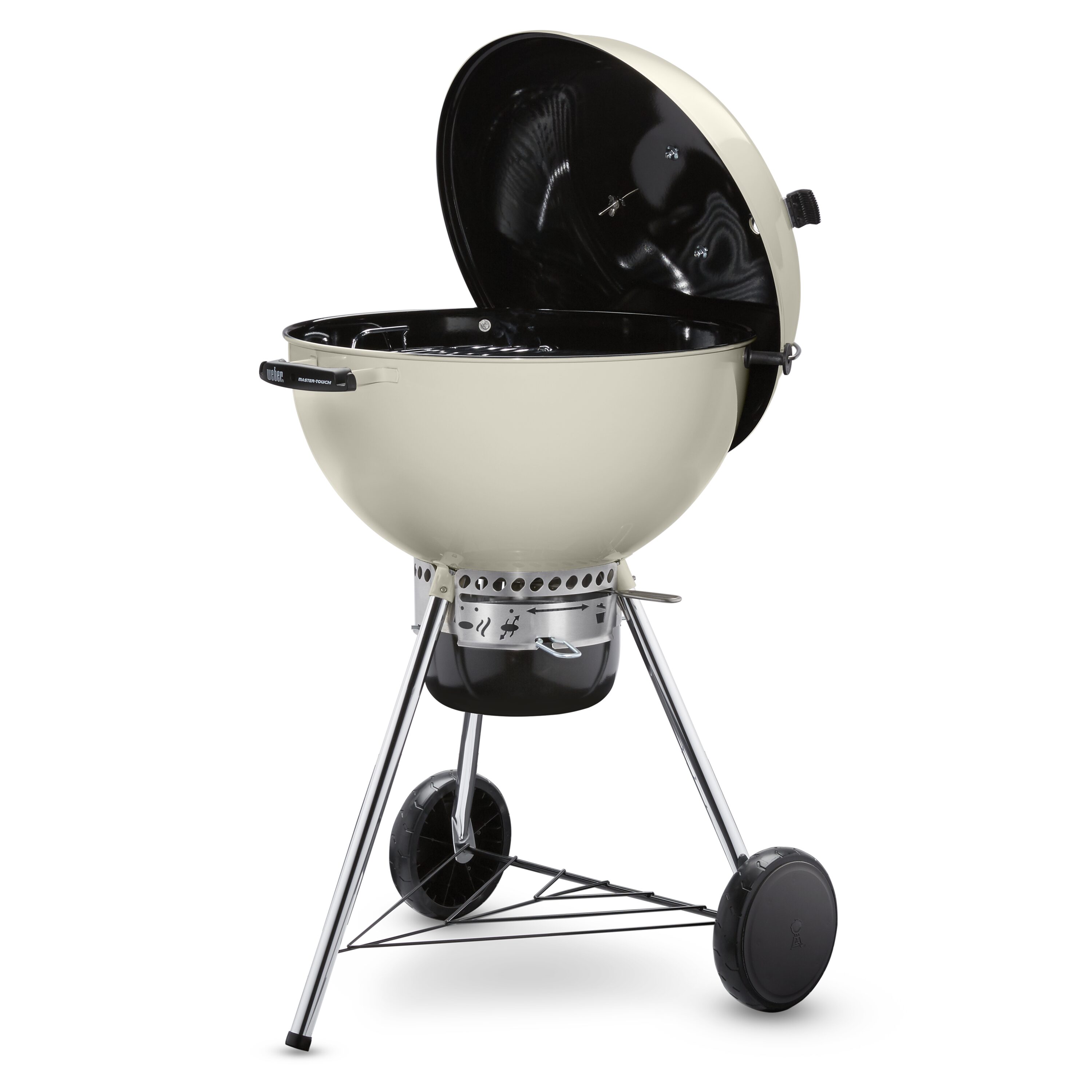 Weber Master-Touch 22-in W Ivory Kettle Charcoal Grill 14505601 Sansujyuku sansujyuku.com