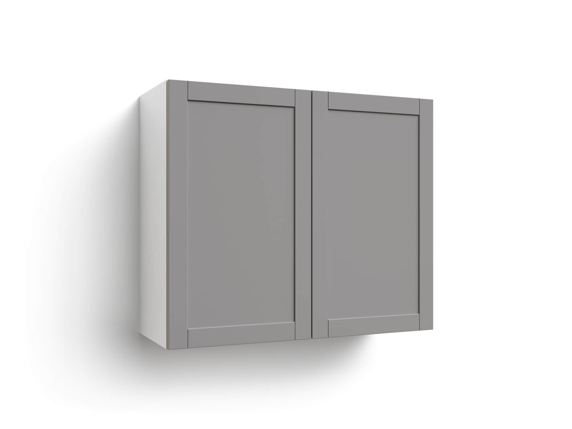 NewAge Products Kitchen Two Door Wall Cabinet, Gray / 36 in.