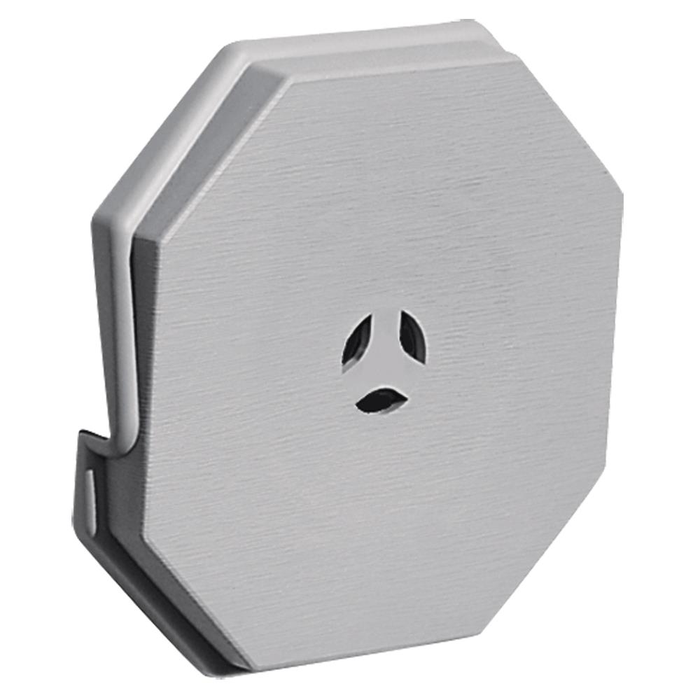 Builders Edge 130110006016 6.6875-in x 6.6875-in Gray Vinyl Universal Mounting Block