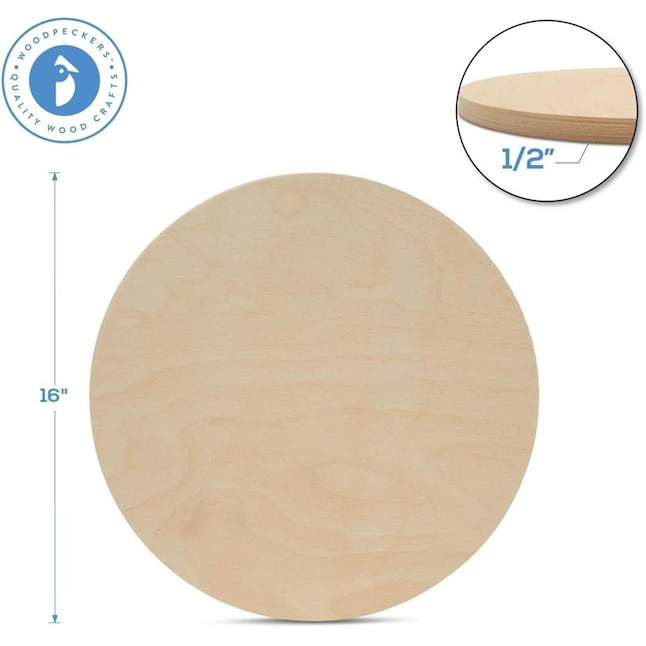 Woodpeckers Crafts Wood Plywood Circles 16 In, 1/4 In. Thick ...