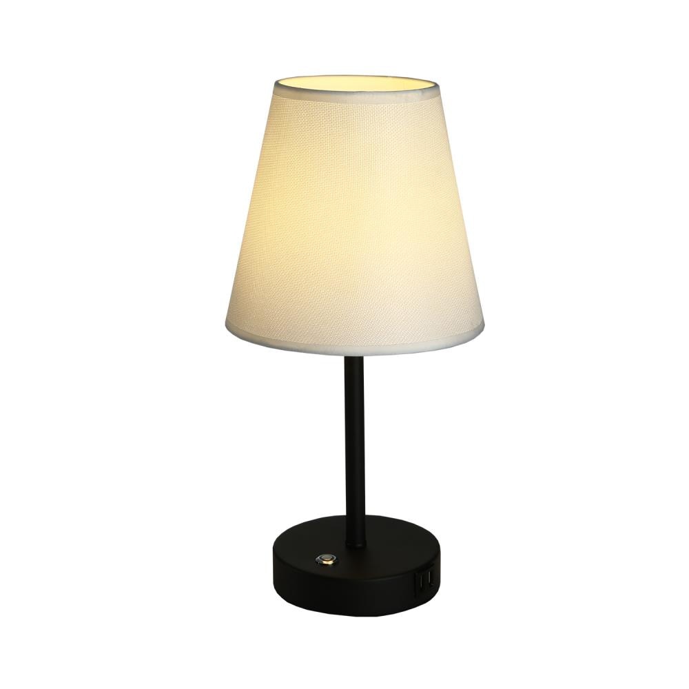 Cedar Hill White Table Lamp with Fabric Shade in the Table Lamps