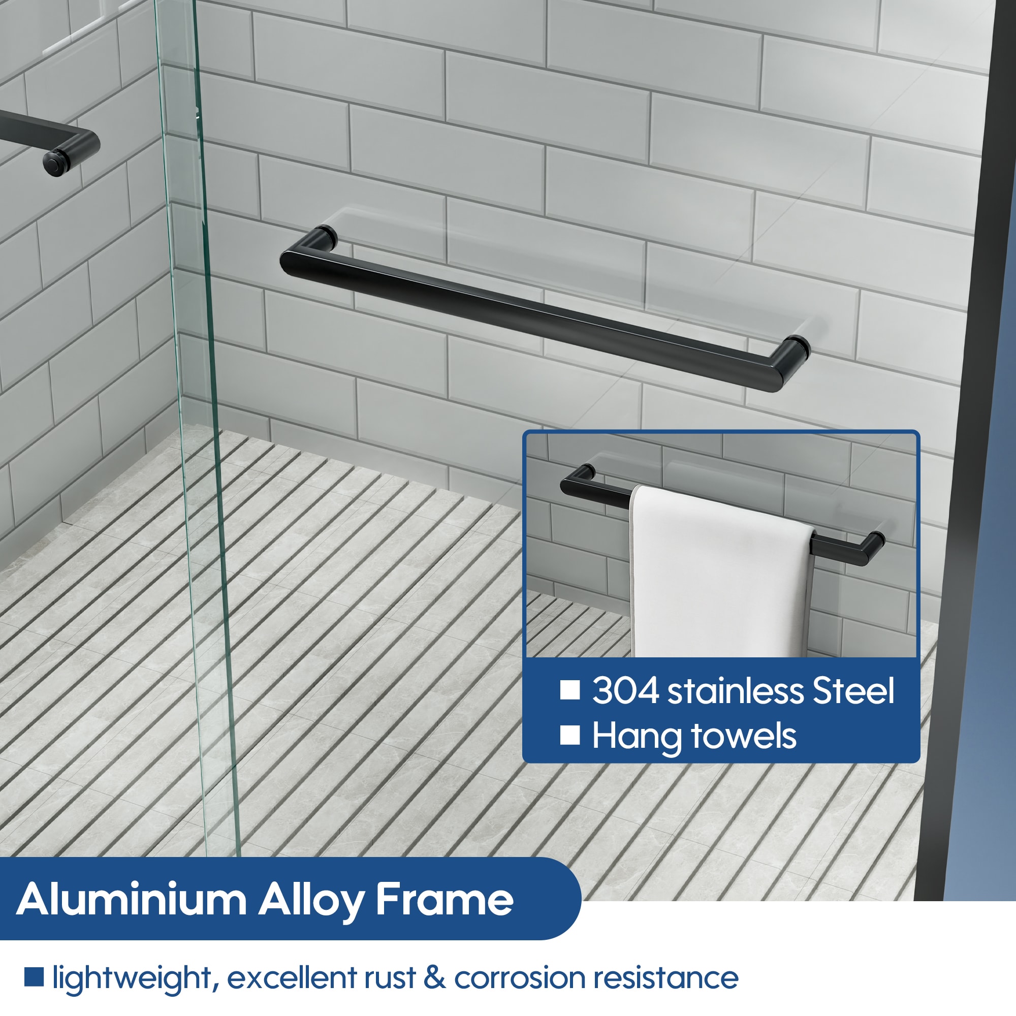 Forclover CBF-SD3472BFMB Shower-Doors - View #10