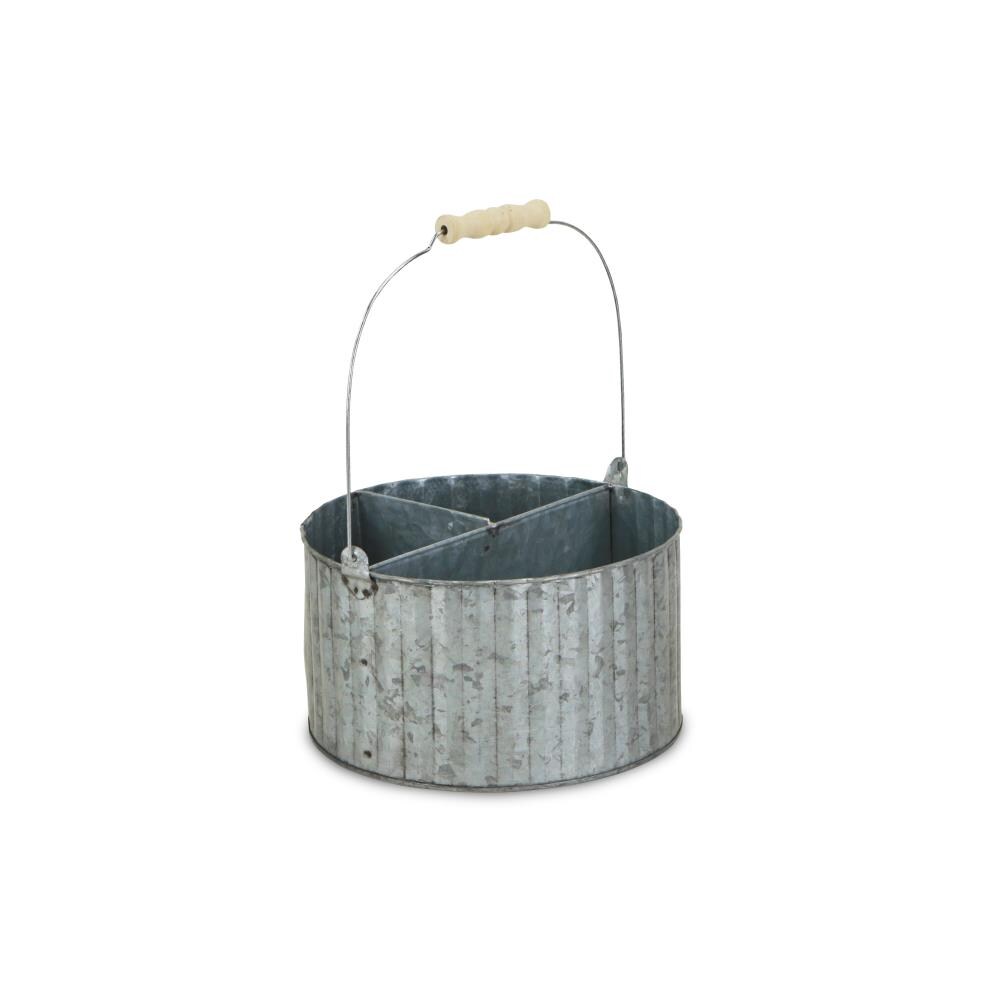 Oval Galvanized Table Caddy