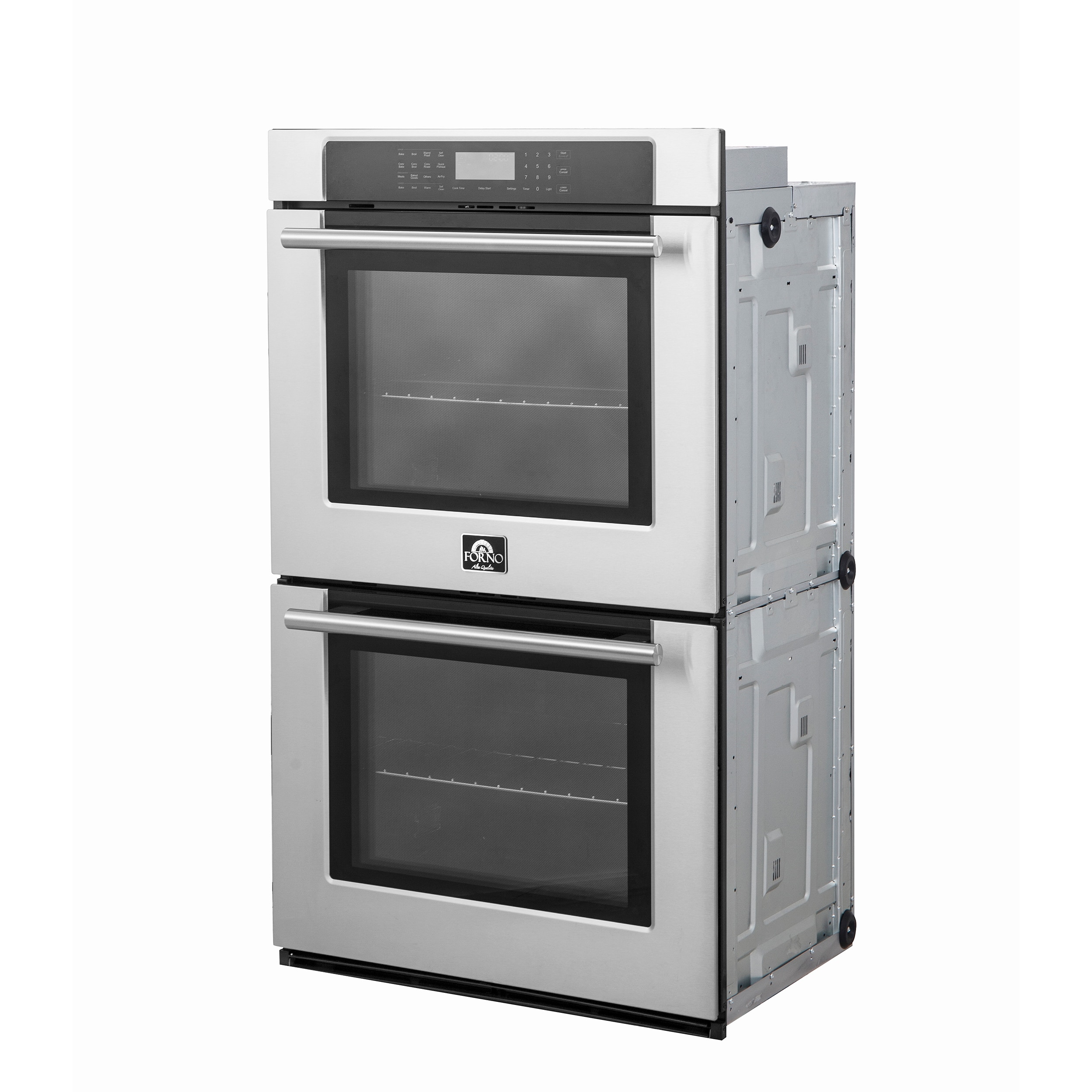 FORNO 30-in Double Electric Wall Oven with Air Fry Single-fan and  Self-cleaning (Stainless Steel)