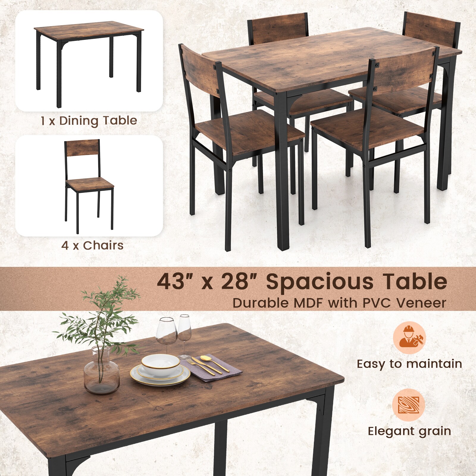 Slickblue D-CO-FC23665CK Dining-Sets - View #7