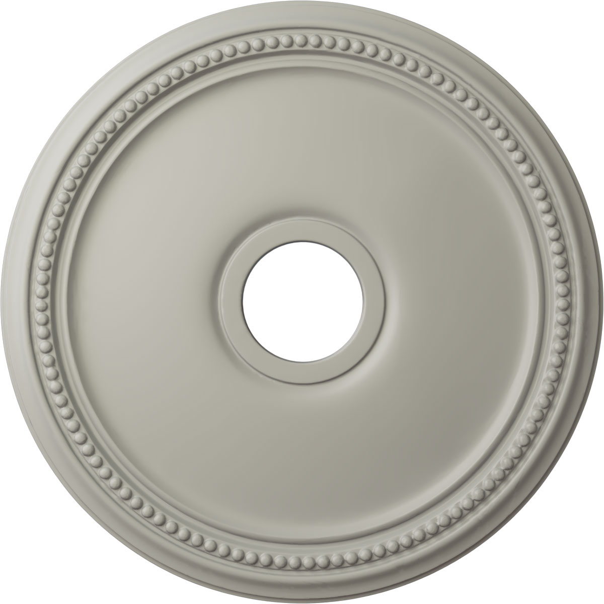Ekena Millwork CM18DIPCF Diane 18-in W x 18-in L Painted Pot Of Cream Polyurethane Whole Ceiling Medallion