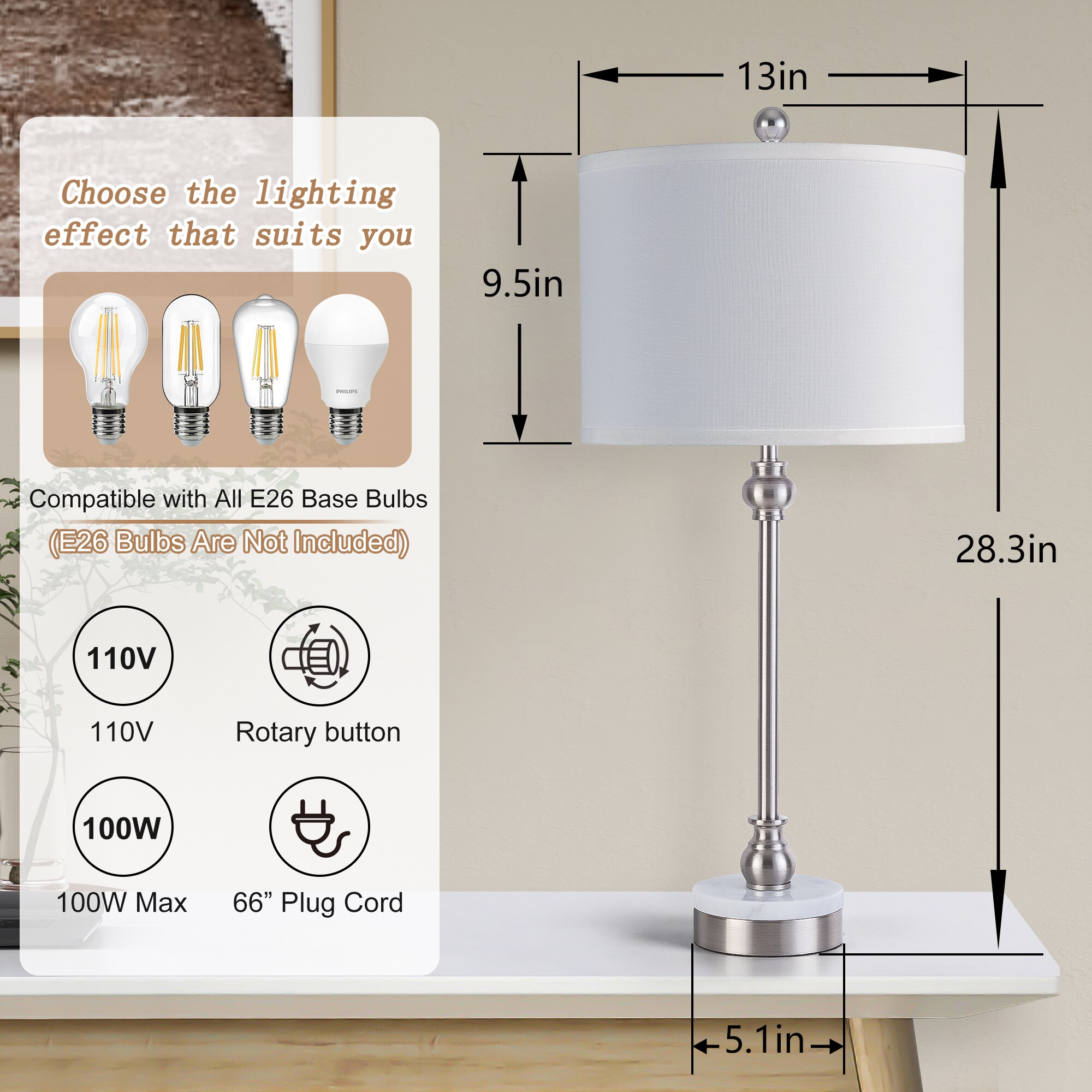 Maxax T264-NI Table-Lamps - View #4