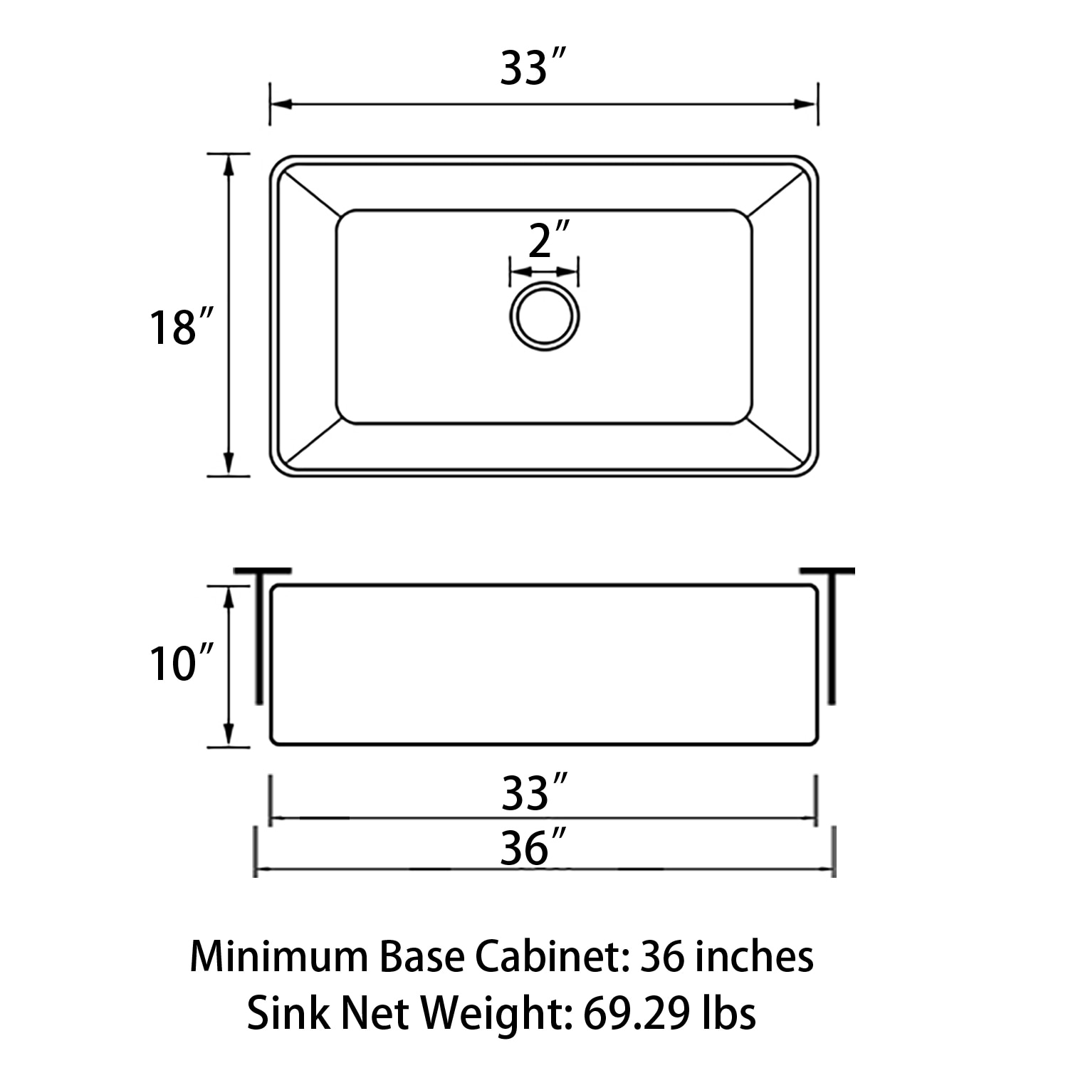 Sinber F3318S-B-OLR Kitchen-Sinks - View #8