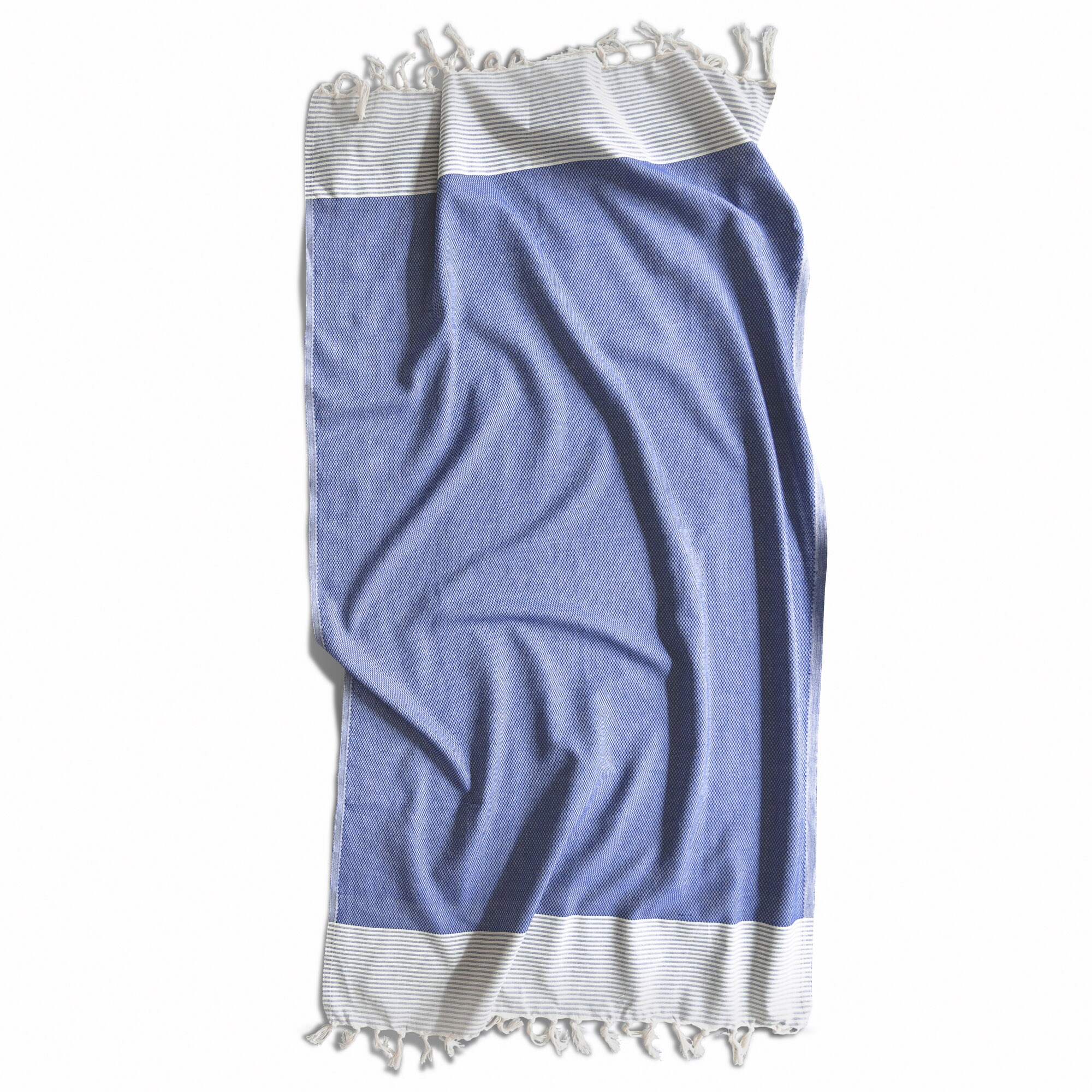 Brielle Home 807000262960 Denim Cotton Bath Towel (Honeycomb)