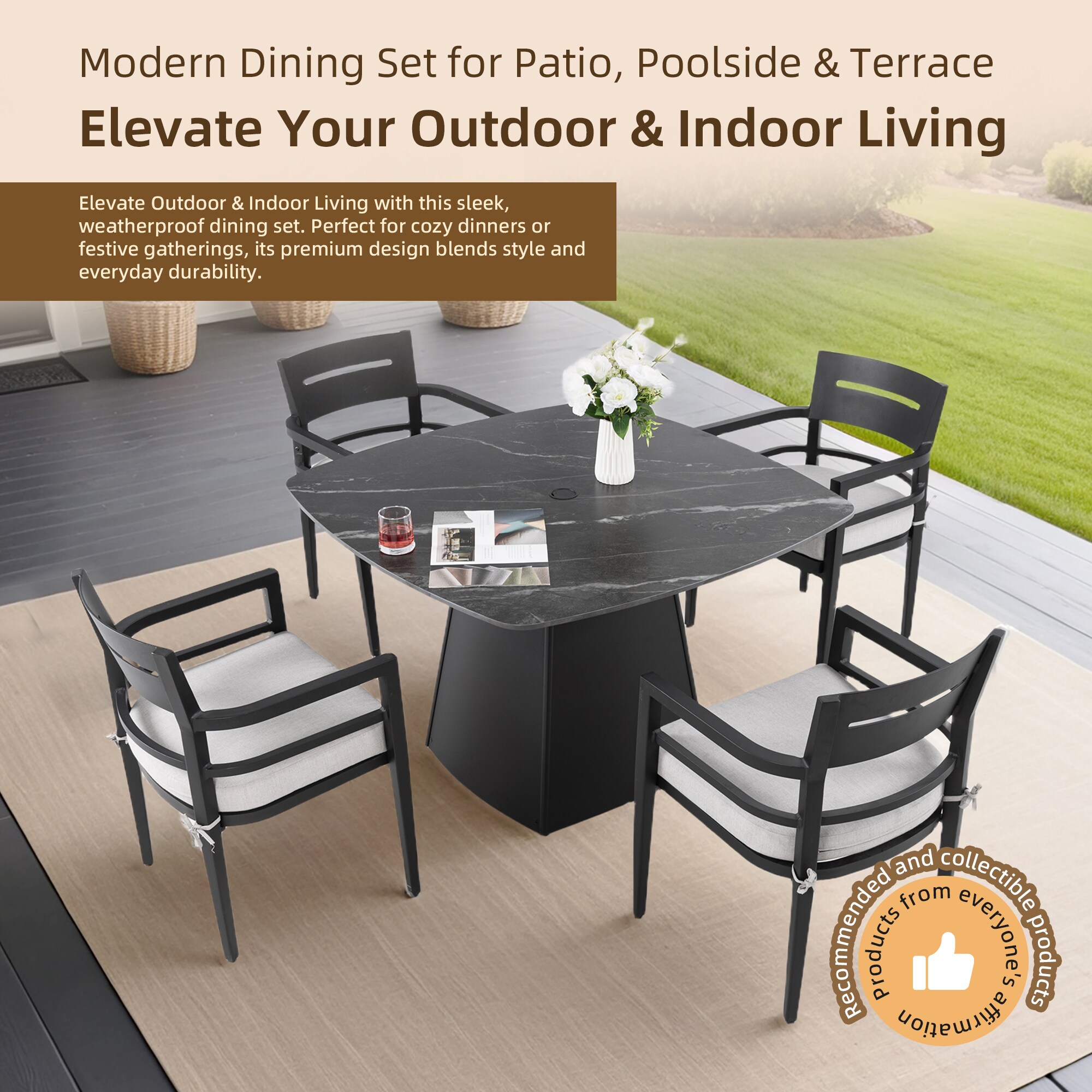 Justincity LJT0421OG16 Patio-Dining-Sets - View #2