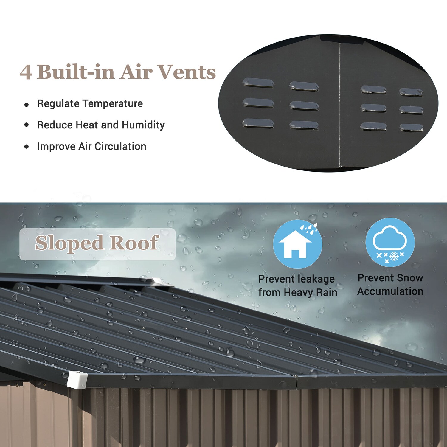 SINOFURN SYA010308GY Metal-Storage-Buildings-Sheds - View #7