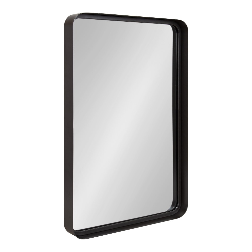 Kate and Laurel 222930 Armenta 20.00-in W x 30.00-in H Rectangle Gray Framed Wall Mirror