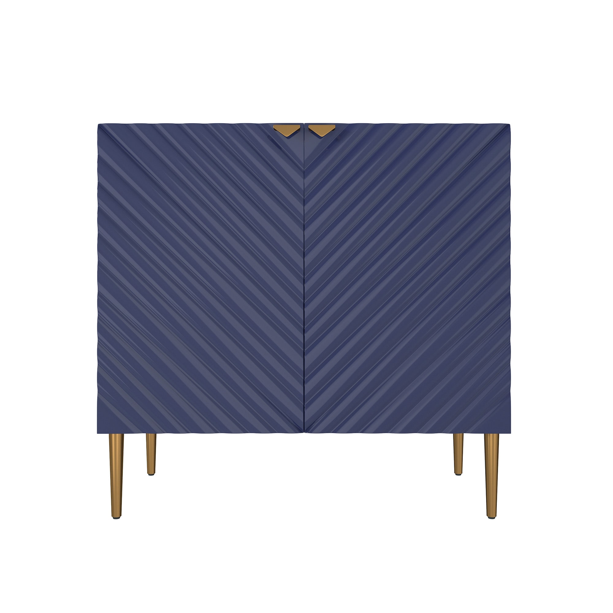 Clihome 15.75-in W x 31-in H Mdf Navy Freestanding Utility Storage Cabinet
