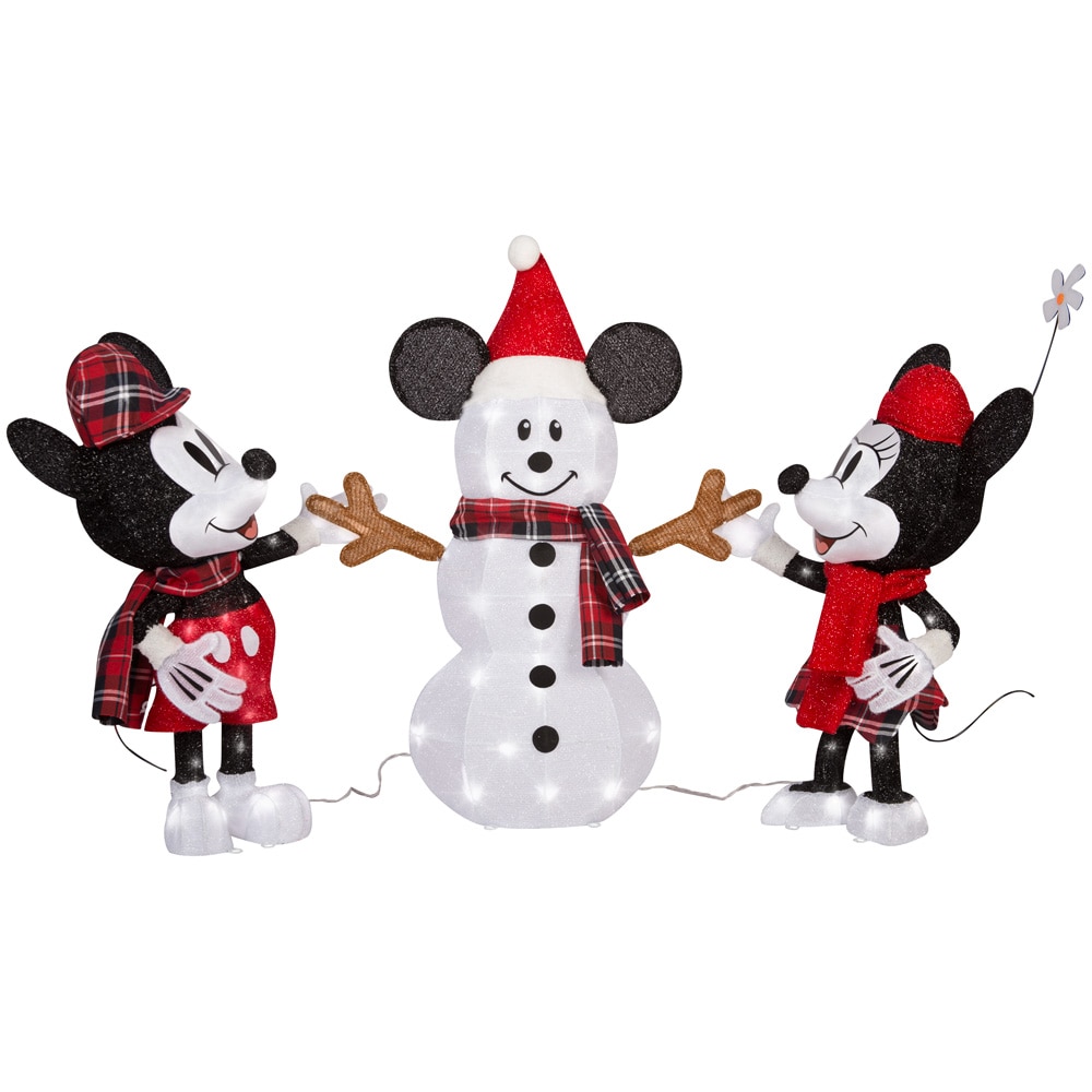 Disney Mickey and Minnie 30.98-in Mouse Yard Decoration with White LED  Lights at