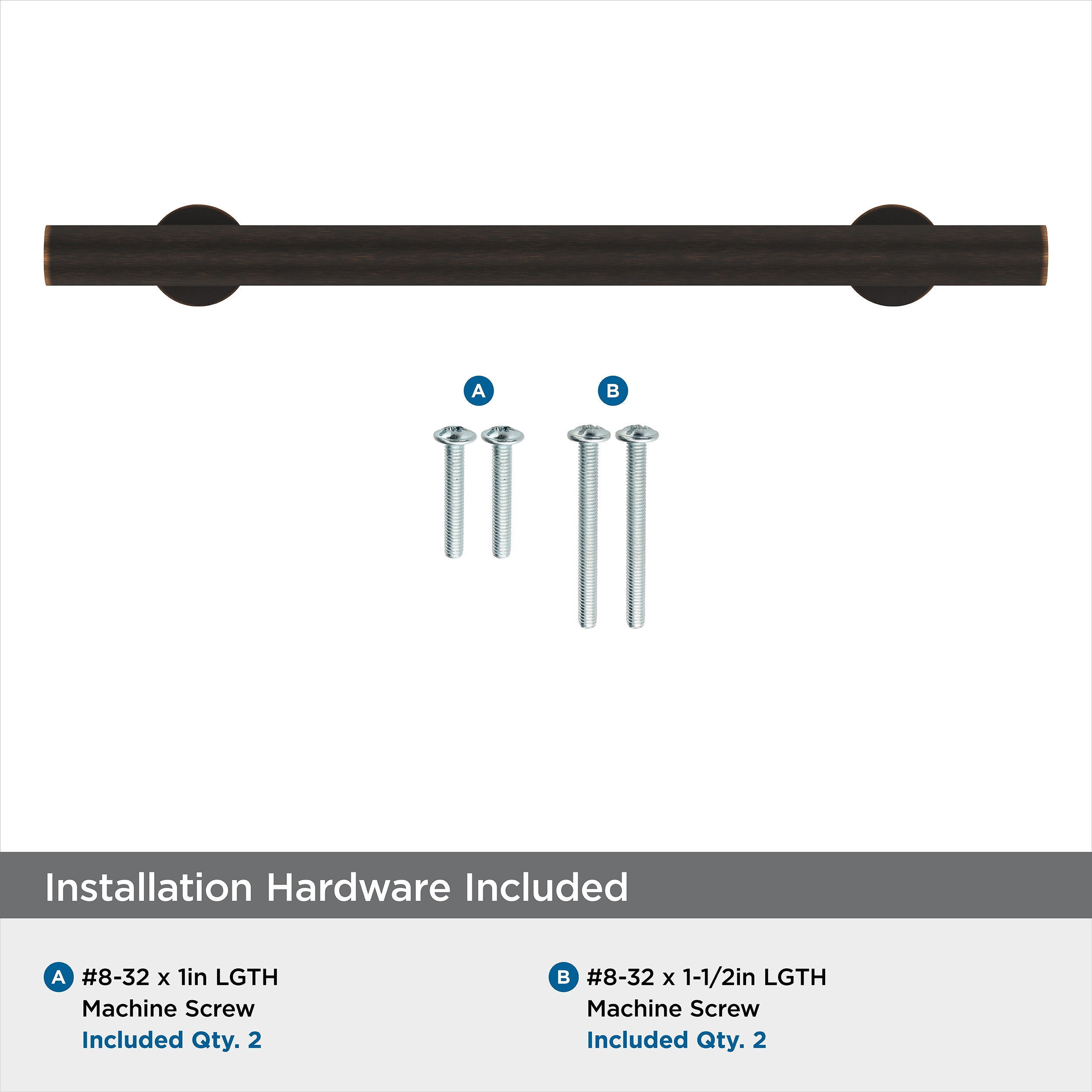 Oil Rubbed Bronze Modern Cabinet Drawer Pull Bar